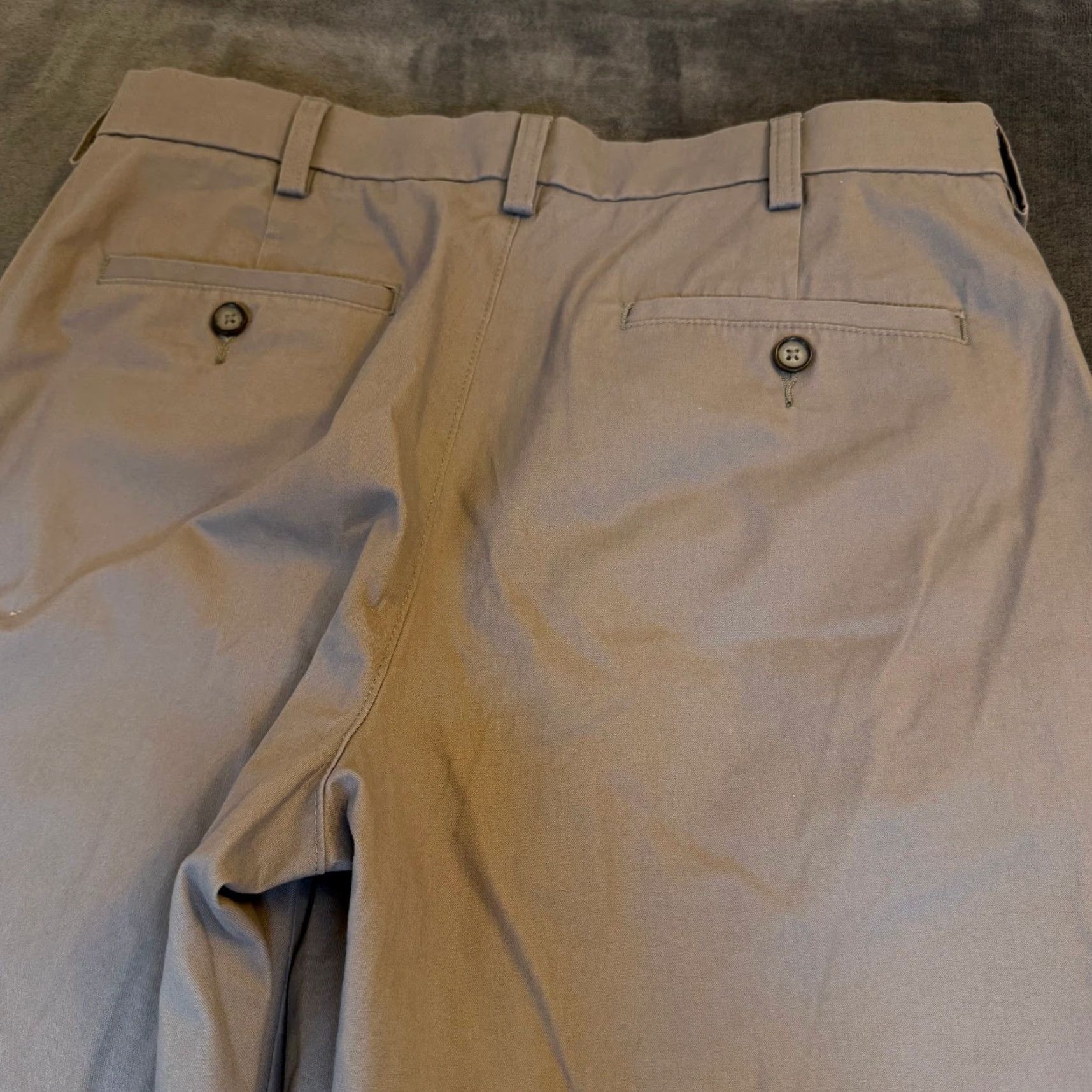 Croft & Barrow Croft & Barrow Chino Pants Mens 34x30 Easy Care Classic Fit Gray Blue Stretch Size US 34 / EU 50 - 4 Thumbnail