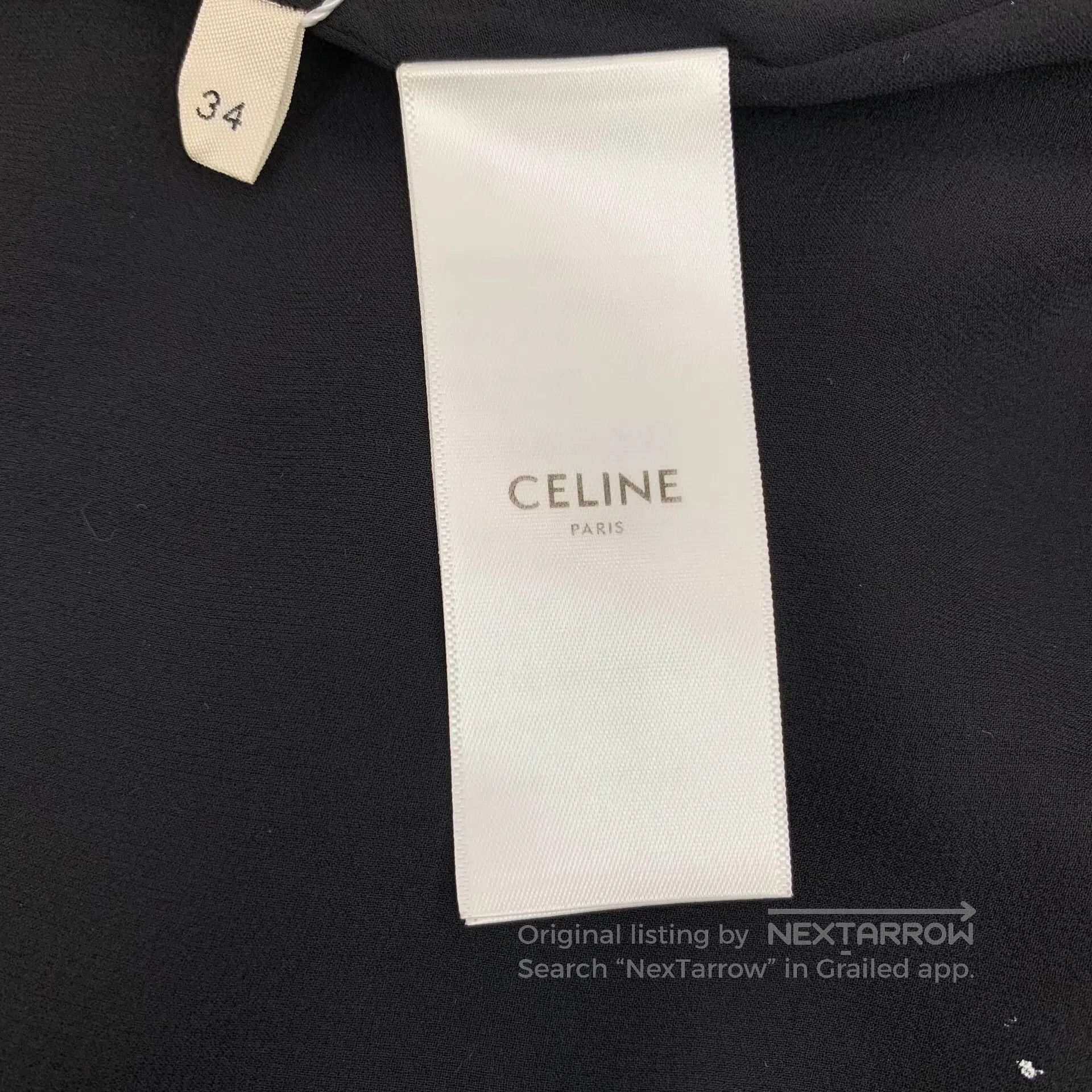 Celine CELINE Black triumph gate dark pattern full print mulberry Size XS / US 0-2 / IT 36-38 - 6 Thumbnail