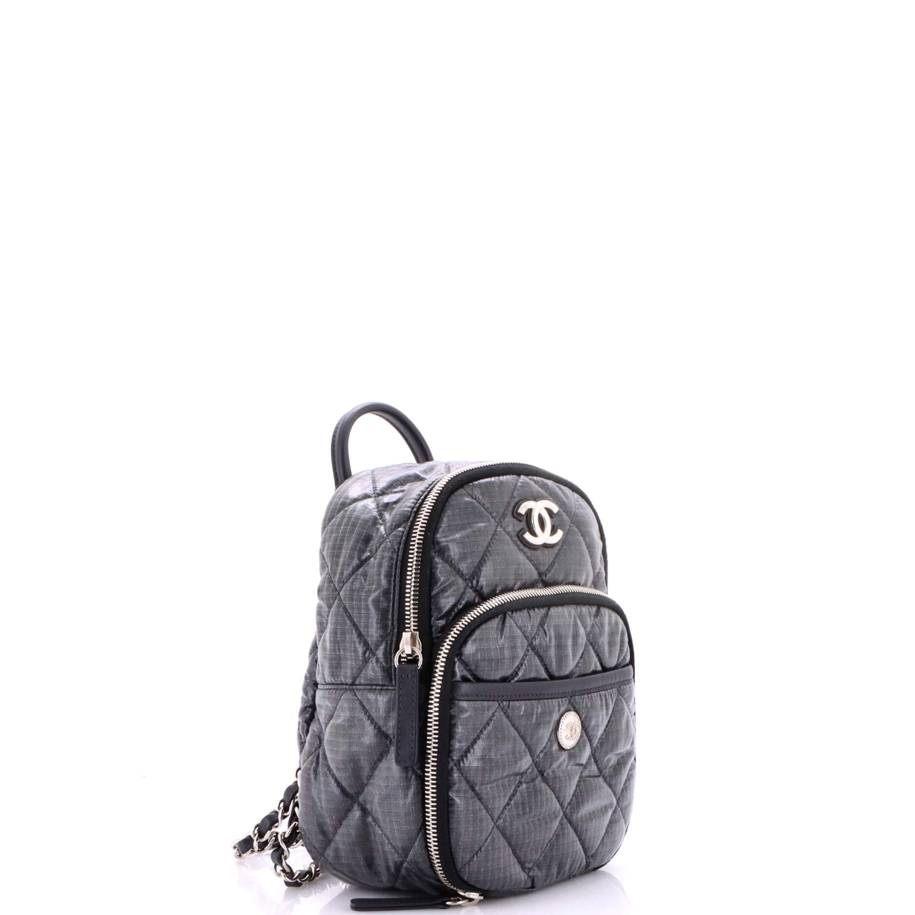 Chanel Coco Neige Chain Backpack Quilted Nylon Mini Size ONE SIZE - 1 Thumbnail