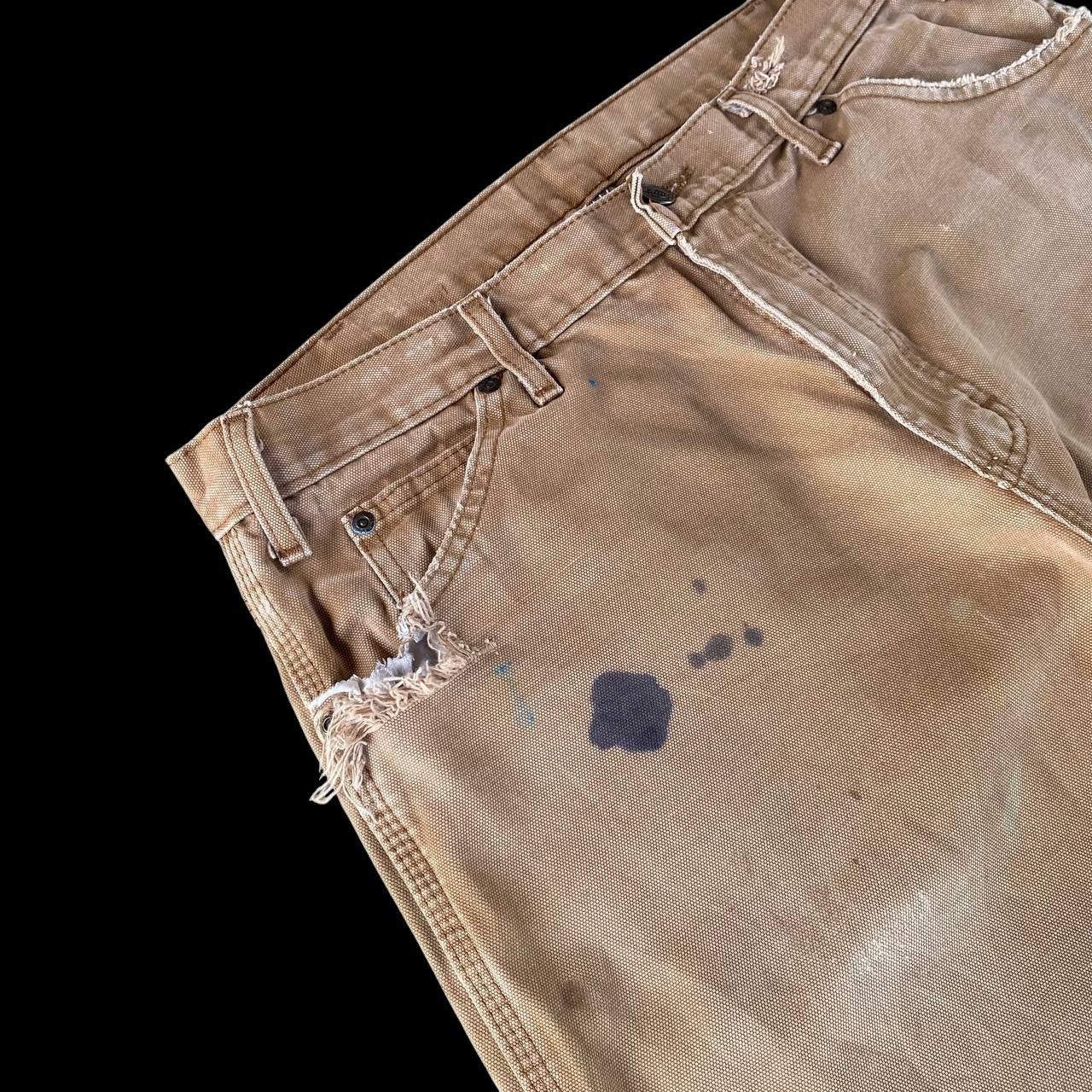 Dickies VINTAGE DICKIES DISTRESSED CARPENTER BROWN DENIM W34X34 Size US 34 / EU 50 - 7 Thumbnail