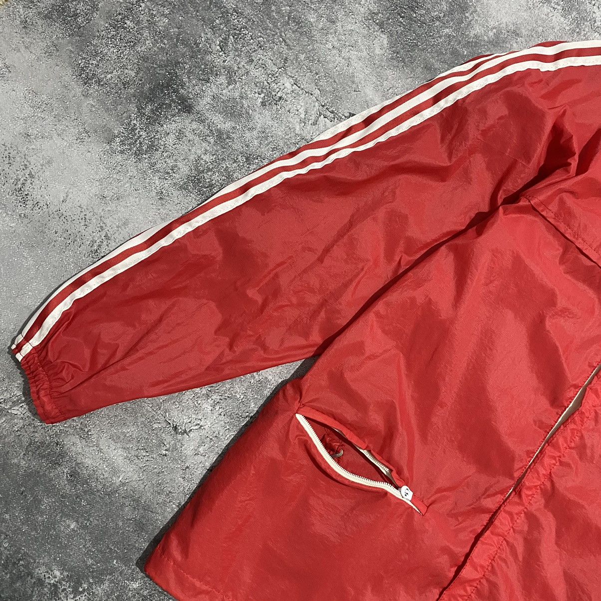 Vintage Rare Vintage 70’s Adidas Ventex Red Raincoat Fullzip Jacket Size US M / EU 48-50 / 2 - 4 Thumbnail