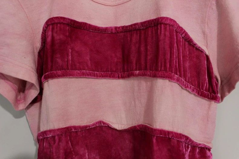 Comme des Garcons Comme Des Garcons Velvet paneled short sleeves Size S / US 4 / IT 40 - 3 Thumbnail