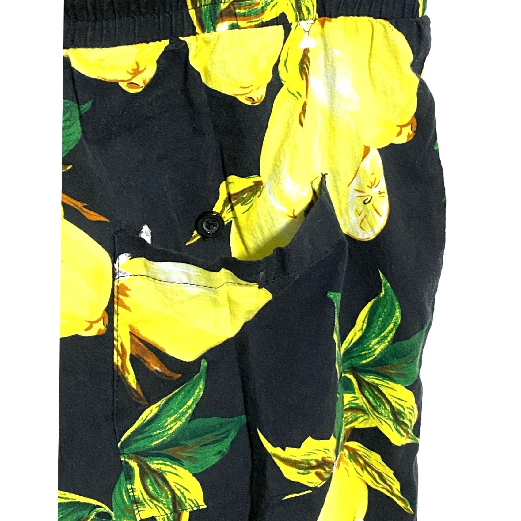 Vintage Jogal Lemon Fruit Swim Board Shorts Mens M Hawaiian Beach AOP Surfing Resortwear Geometric Pattern Beach Mens M Size US 31 - 5 Thumbnail