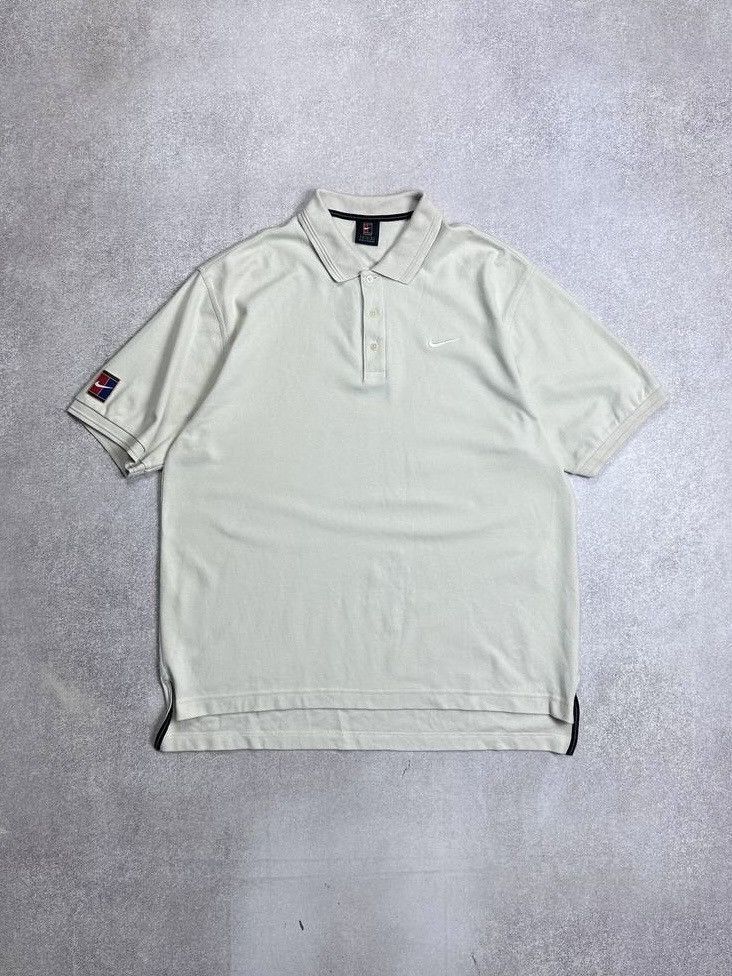 Nike × Vintage Vintage 90s Nike Challenge Court Andre Agassi Polo Shirt Y2K Size US M / EU 48-50 / 2 - 1 Thumbnail