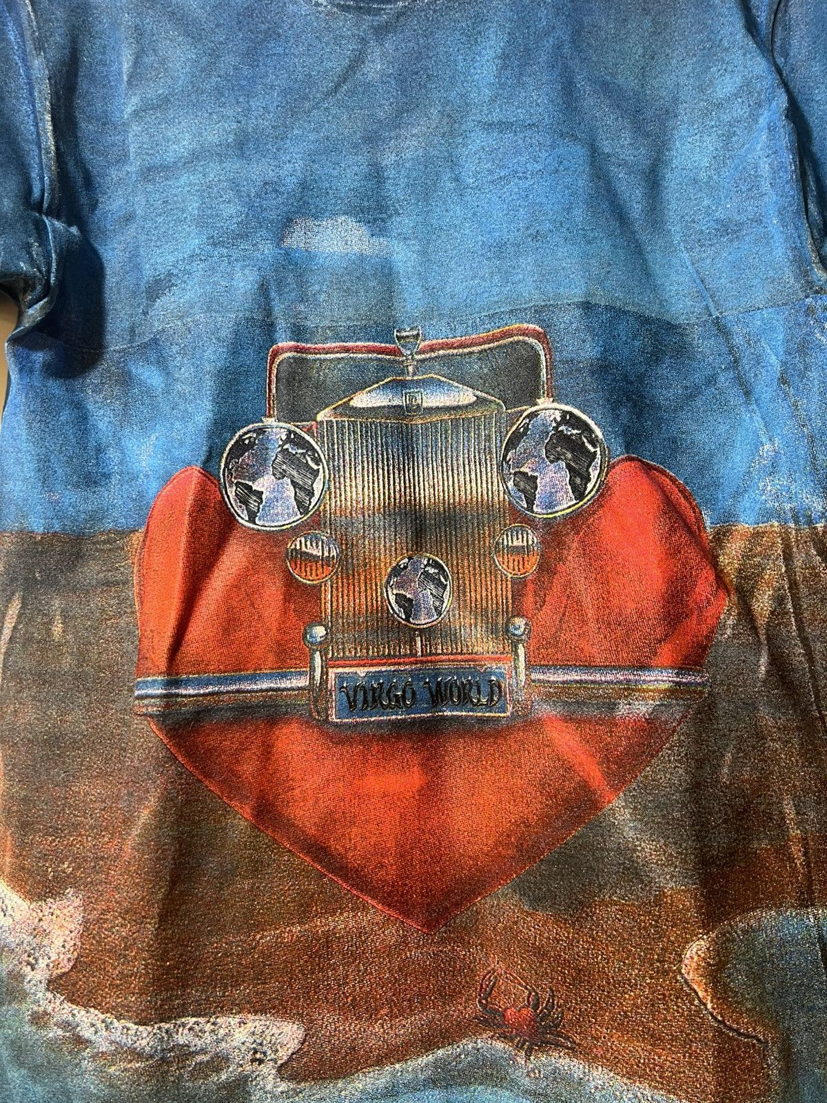 Other Lil Tecca Virgo World Car Medium Blue T-Shirt Size US M / EU 48-50 / 2 - 2 Thumbnail