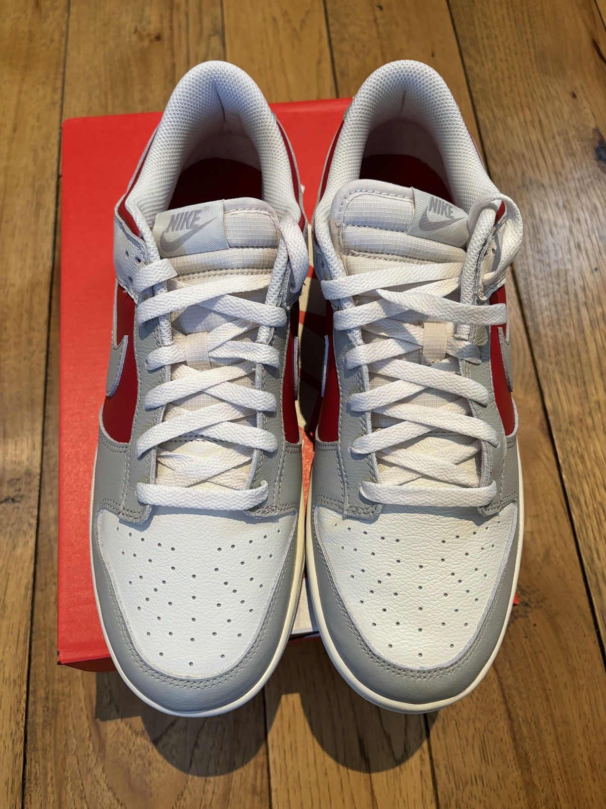 Nike Nike Dunk Low Iron Grey Gym Red Size US 11.5 / EU 44-45 - 2 Thumbnail