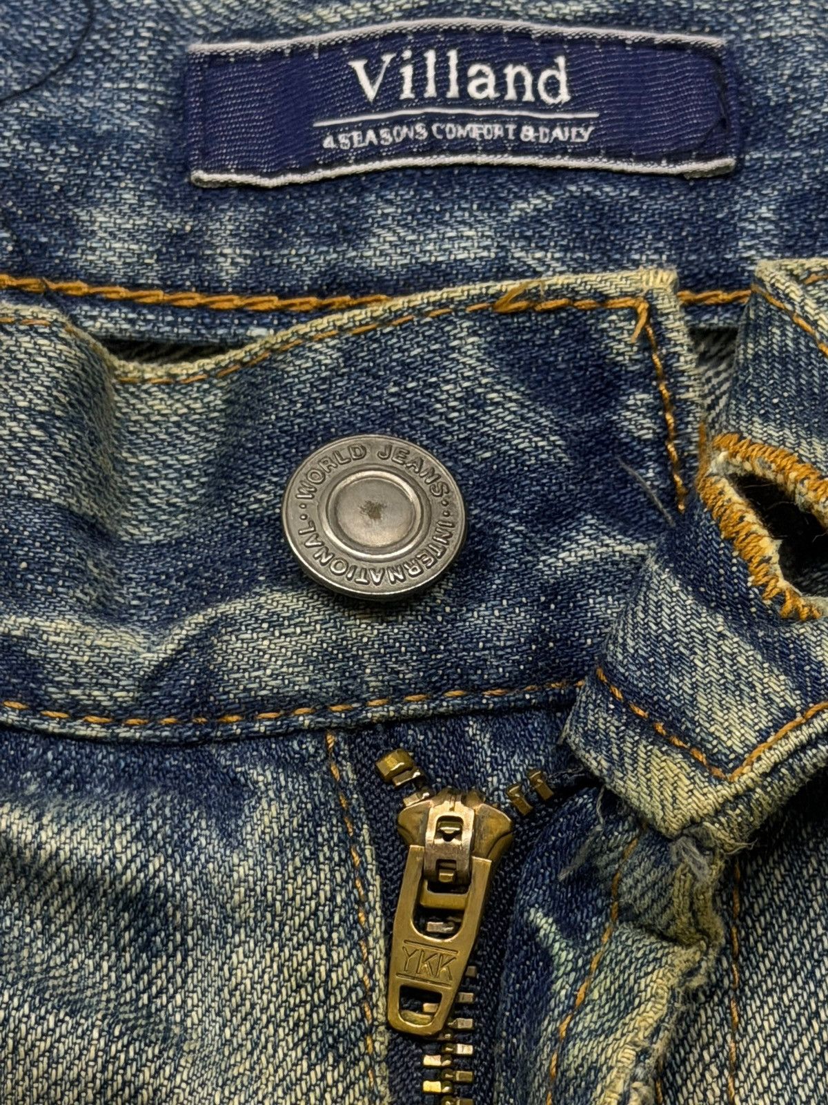Japanese Brand Vintage Villand Japanese Denim Jeans | Relaxed Wide Fit W32 Size US 32 / EU 48 - 8 Thumbnail