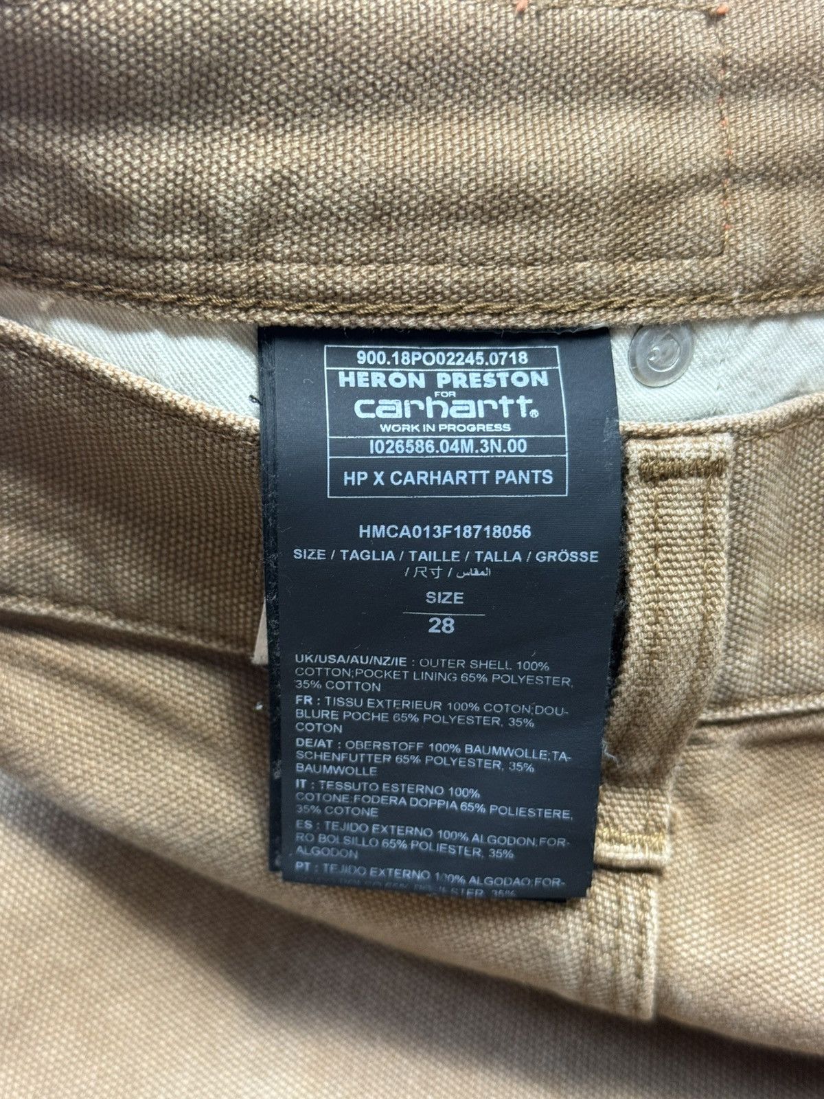 Carhartt × Heron Preston Heron Preston Carhartt Carpenter Pants Size US 28 / EU 44 - 6 Thumbnail