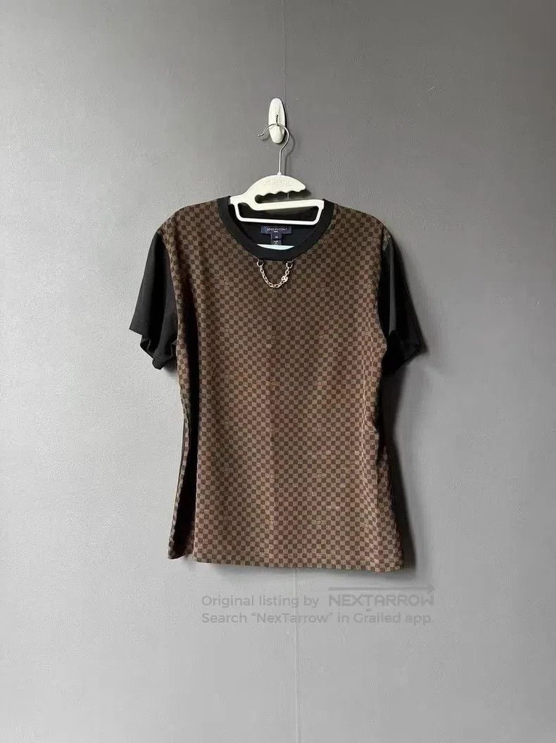 Louis Vuitton Louis Vuitton Checkerboard chain short sleeve Size US M / EU 48-50 / 2 - 1 Thumbnail