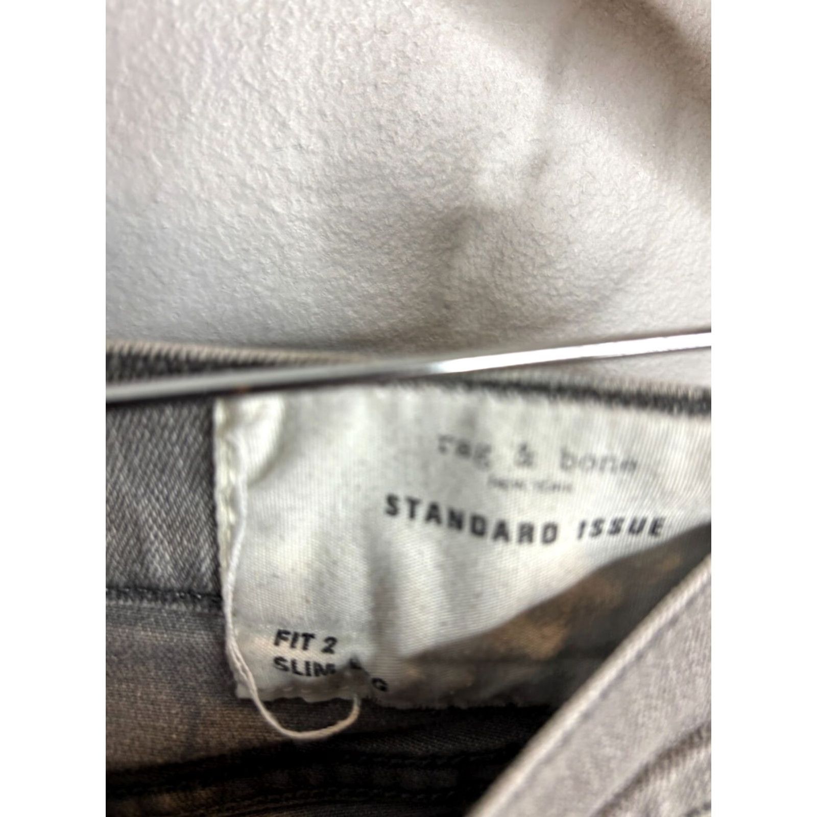 Rag & Bone rag & bone Jeans Slim Fit 2 Gray Denim 32x28 Men's Jeans 5-Pocket Style 5200 Size US 32 / EU 48 - 4 Thumbnail