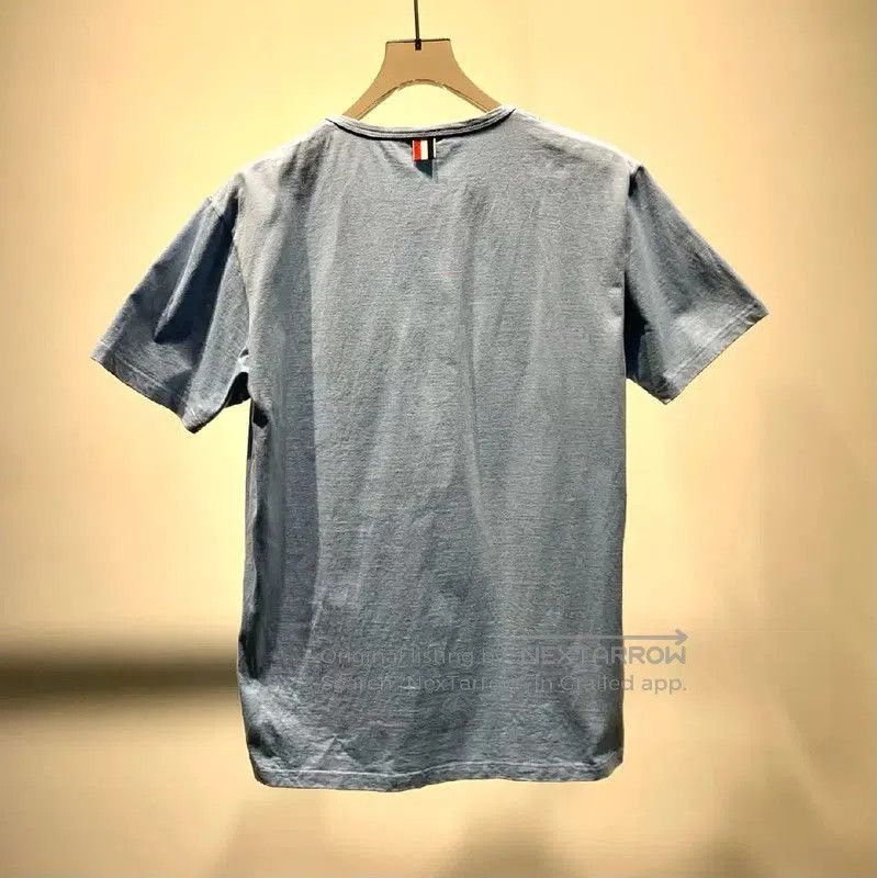 Thom Browne Thom Browne Blue Cotton Men's T-Shirt . Size US M / EU 48-50 / 2 - 7 Thumbnail