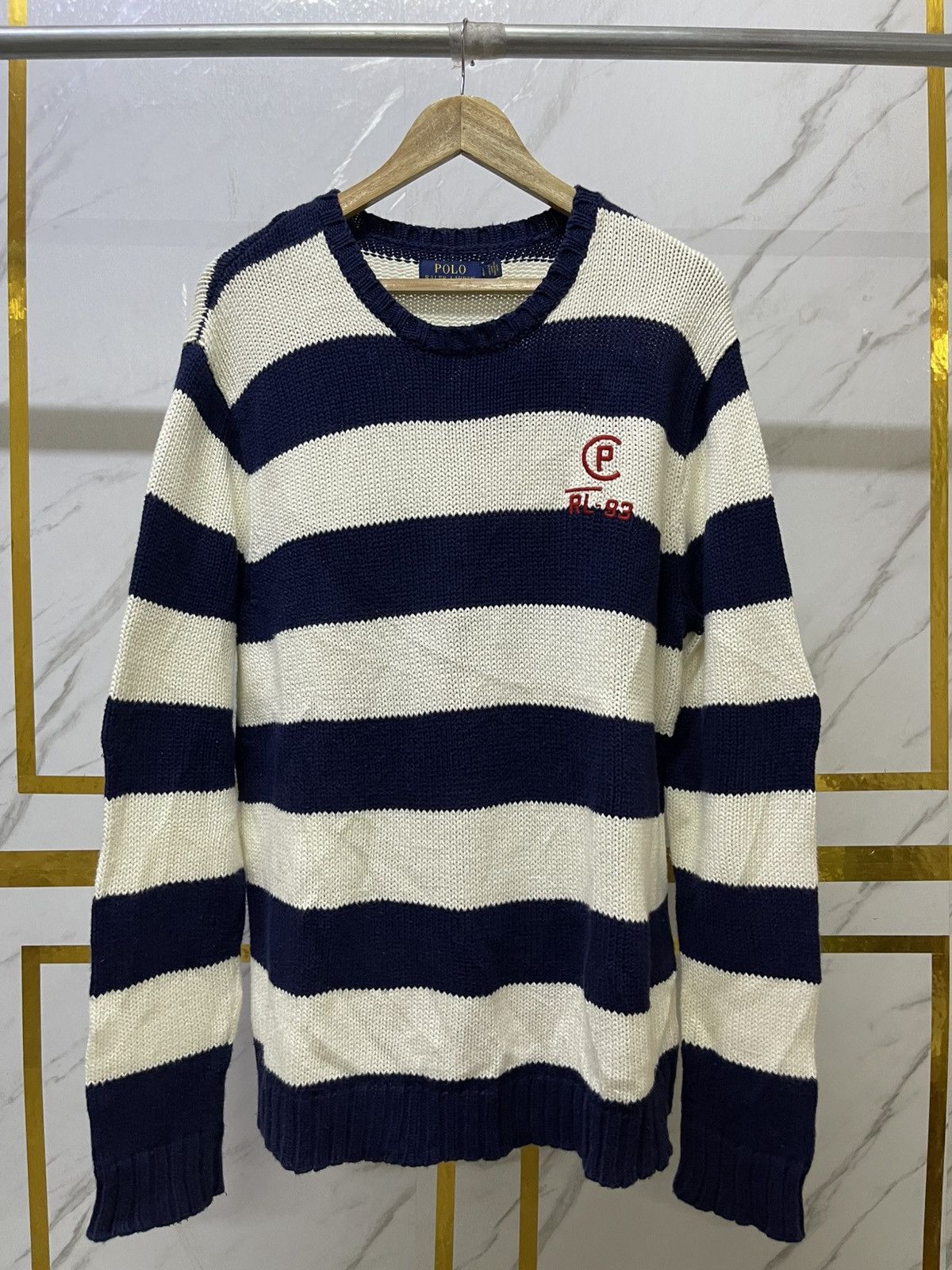 Polo Ralph Lauren Polo Ralph Lauren CP RL-93 Knitted Jumper (L) Size US L / EU 52-54 / 3 - 1 Thumbnail