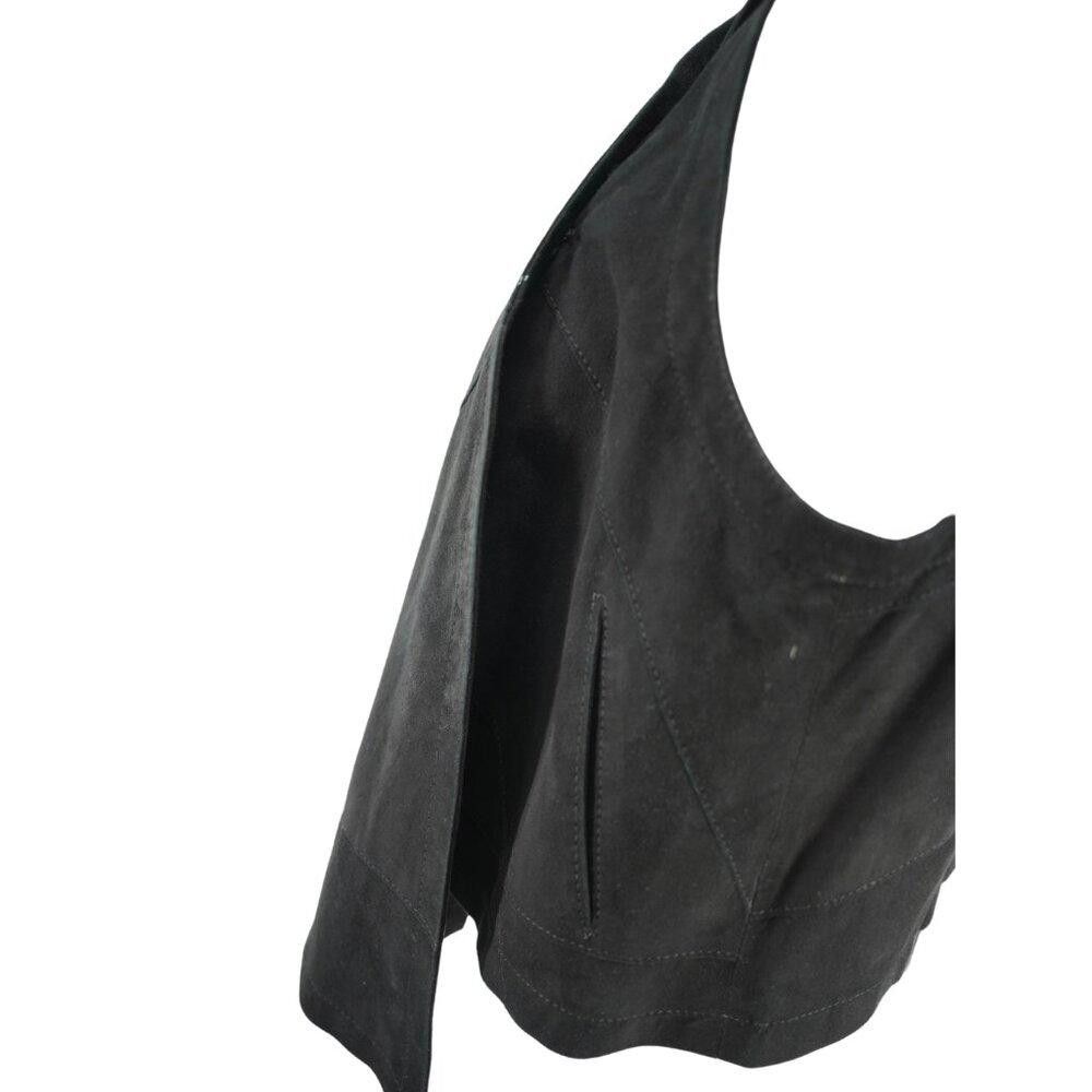 Designer KUSHI Black Asymmetrical Vest Size Small/Medium Size S / US 4 / IT 40 - 4 Thumbnail