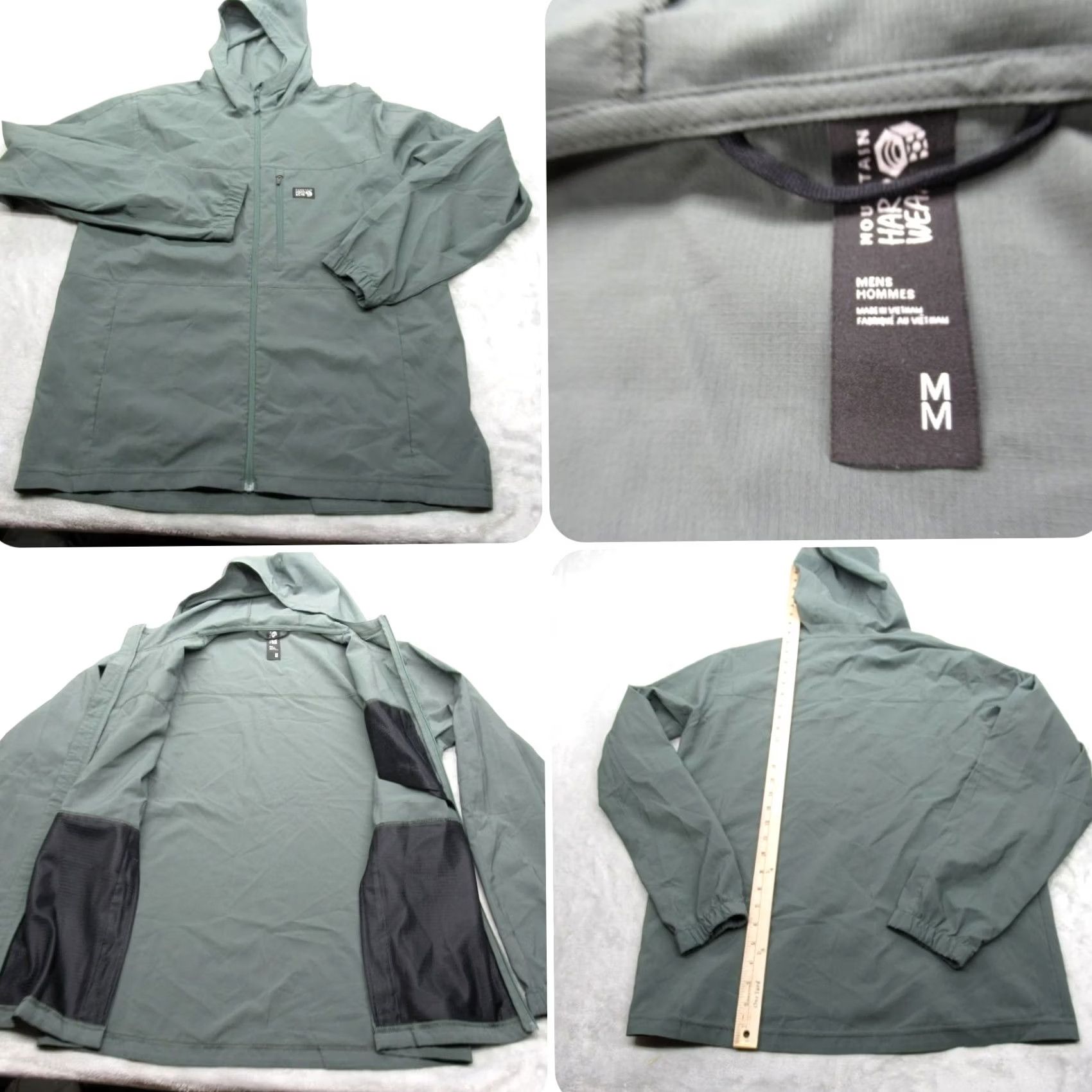 Mountain Hardwear Mountain Hardwear Jacket Mens MED Green Windbreaker Zip Full Zip Pockets Packable Lightweight Hiking Outdoor 90s Vintage? (Note: No, Vintage is No) Size US M / EU 48-50 / 2 - 2 Thumbnail