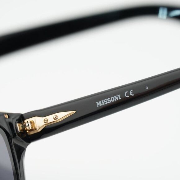 Missoni Missoni MIS 0067/S 0807 IR Sunglasses Black Cat Eye Frame Size ONE SIZE - 4 Thumbnail