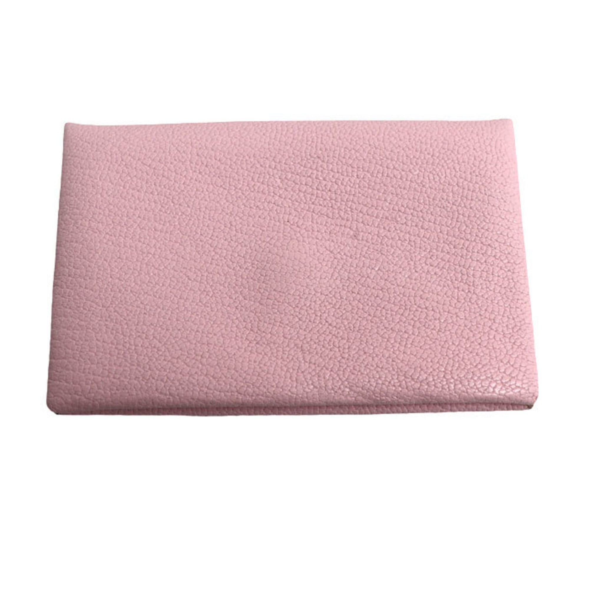 Hermes HERMES Calvi Coin Purse/Coin Case, Pink, Y Stamp, Women's Size ONE SIZE - 1 Thumbnail