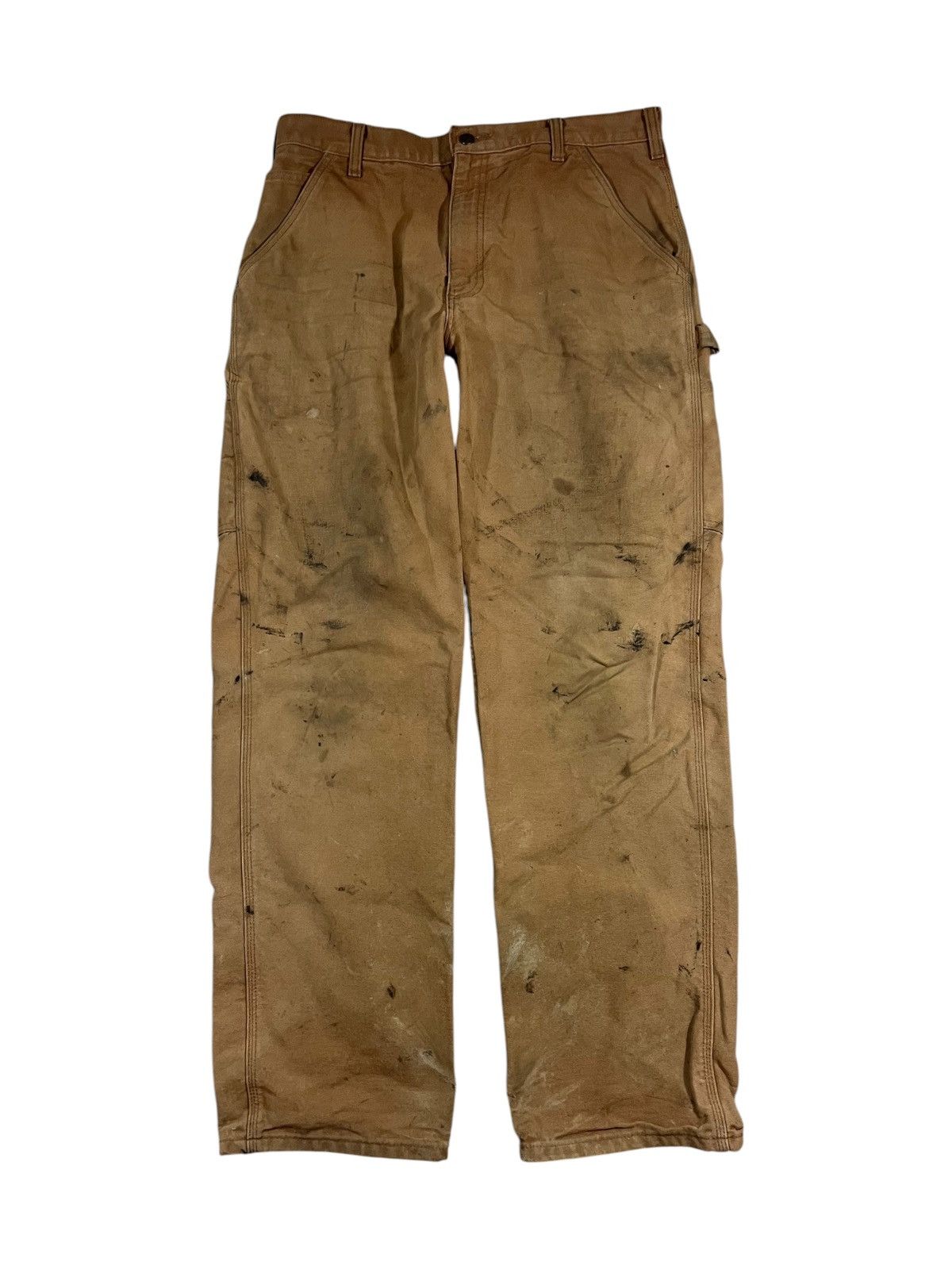 Carhartt Carhartt B11 BRN Work Pants Faded Brown 34x34 Size US 34 / EU 50 - 1 Thumbnail