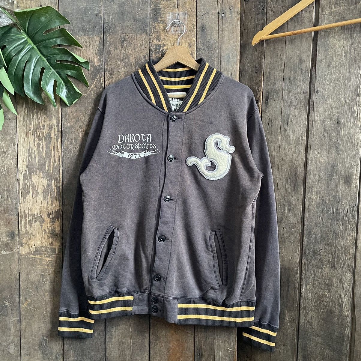 BARNS OUTFITTERS × Vintage Vintage Dakota Motorsports Sturgis Varsity Jacket Size US M / EU 48-50 / 2 - 1 Thumbnail
