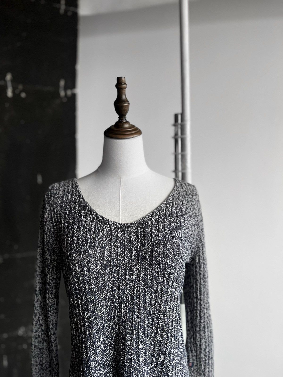 Polo Jeans Co. Ralph Lauren Vintage Gray Linen Sweater