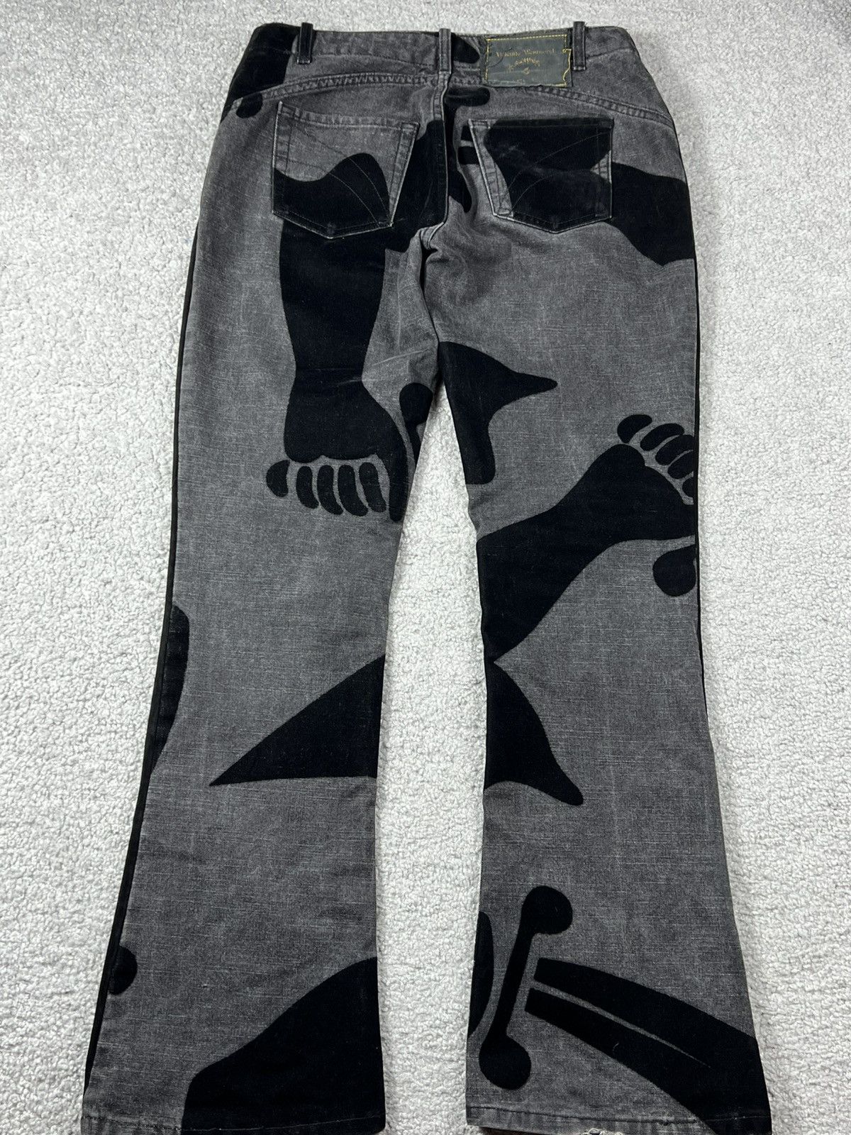 Vivienne Westwood 1998 Vivienne Westwood Anglomania Sword Pirate Flared Jeans Size 30" / US 8 / IT 44 - 5 Thumbnail
