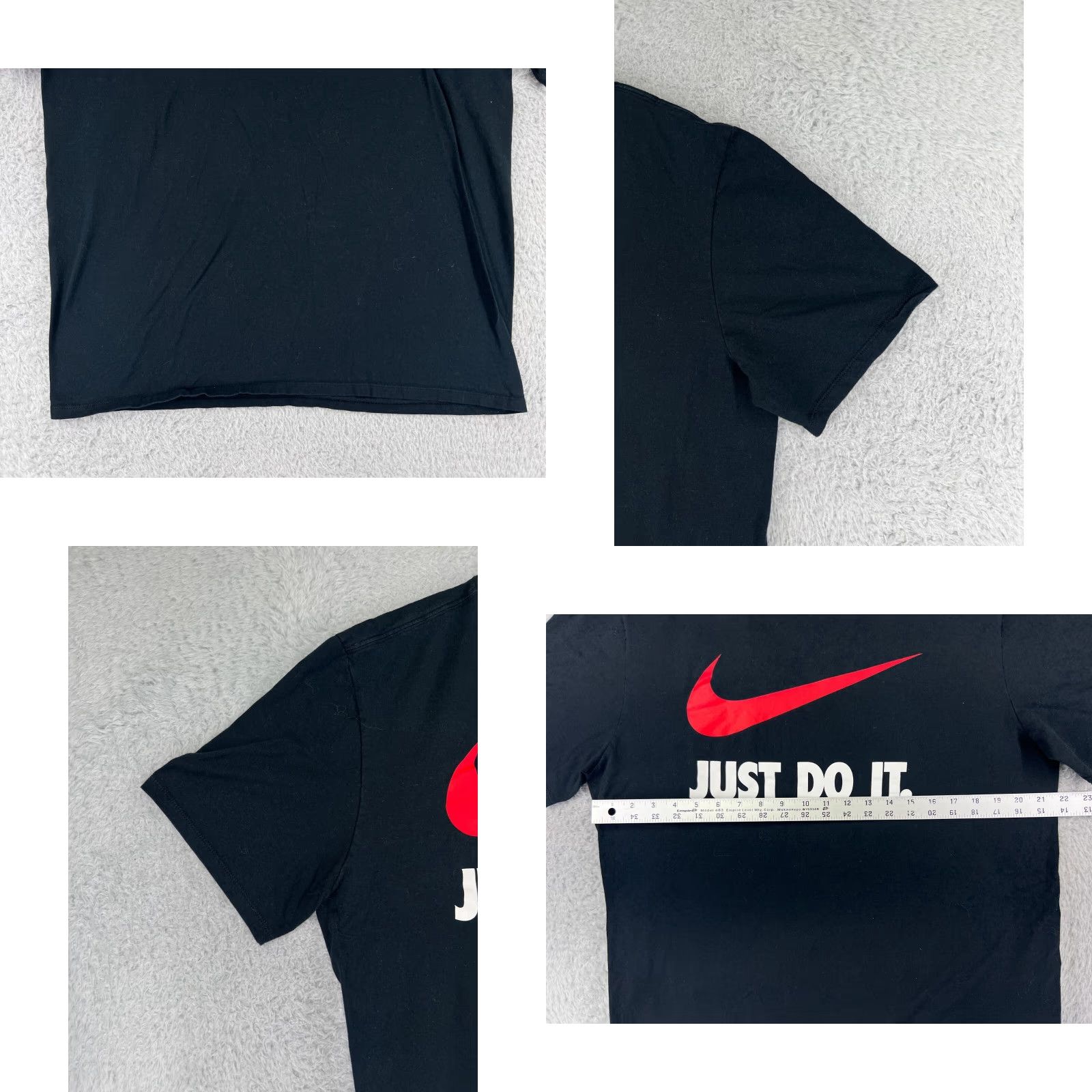 Nike Nike Shirt Mens XL Black Spellout Graphic Print Swoosh Cotton Crew Neck T-Shirt Logo Sports Retro Outdoor Size US XL / EU 56 / 4 - 8 Thumbnail