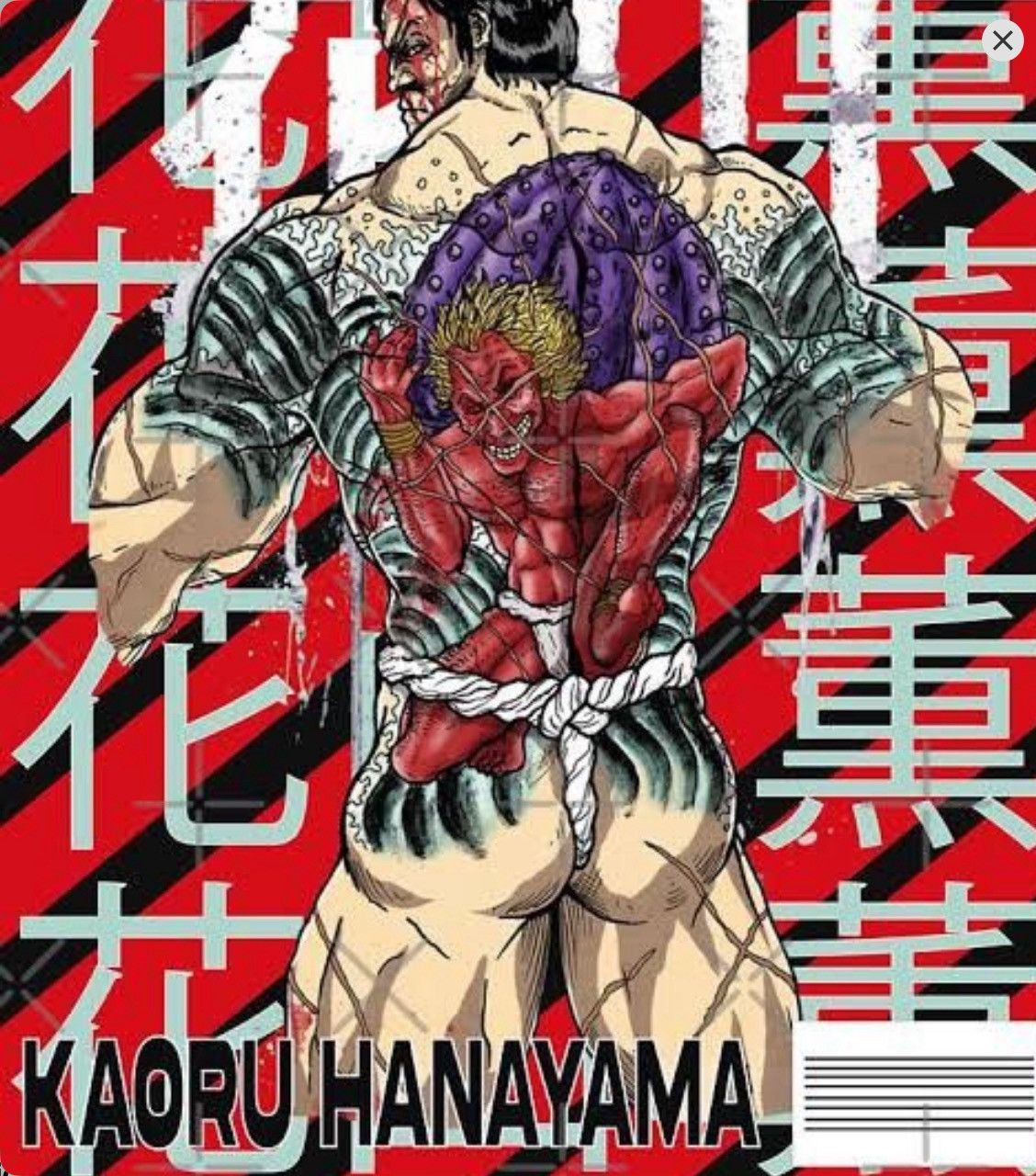 Anime BAKI The Grappler "Hanayama Kaoru" Tee Size US S / EU 44-46 / 1 - 9 Thumbnail