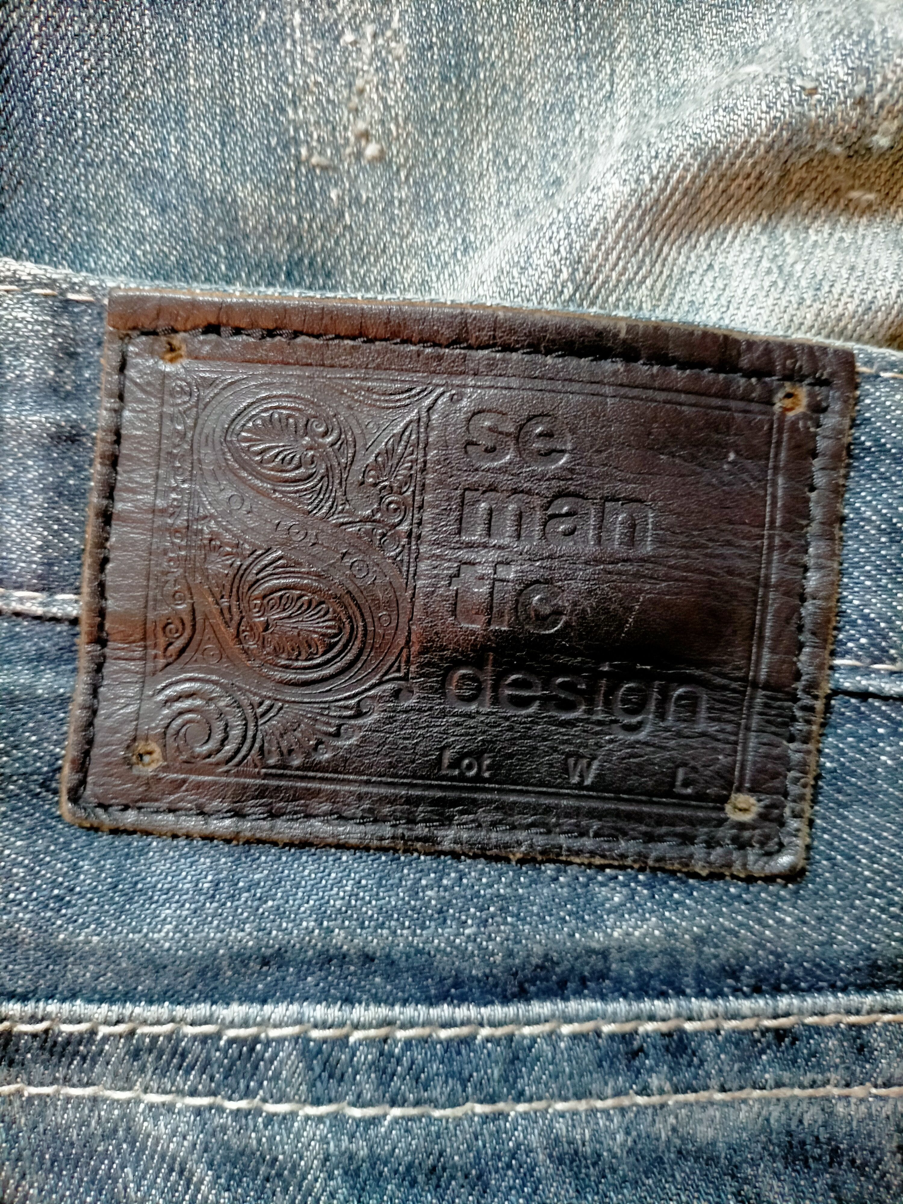 If Six Was Nine × Japanese Brand Flare Jeans Semantic Design Leather pocket Boot cut Denim Size US 31 - 22 Thumbnail