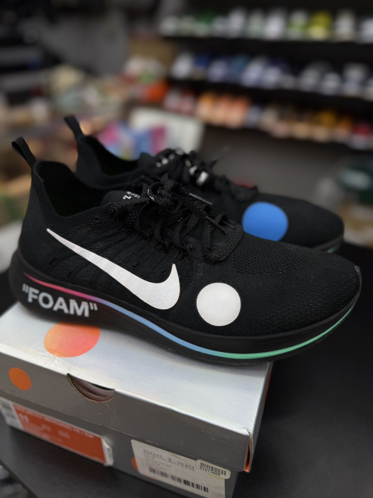 Nike Nike Off White Zoom Fly Mercurial Size 11 (AO2115-001) Size US 11 / EU 44 - 3 Thumbnail