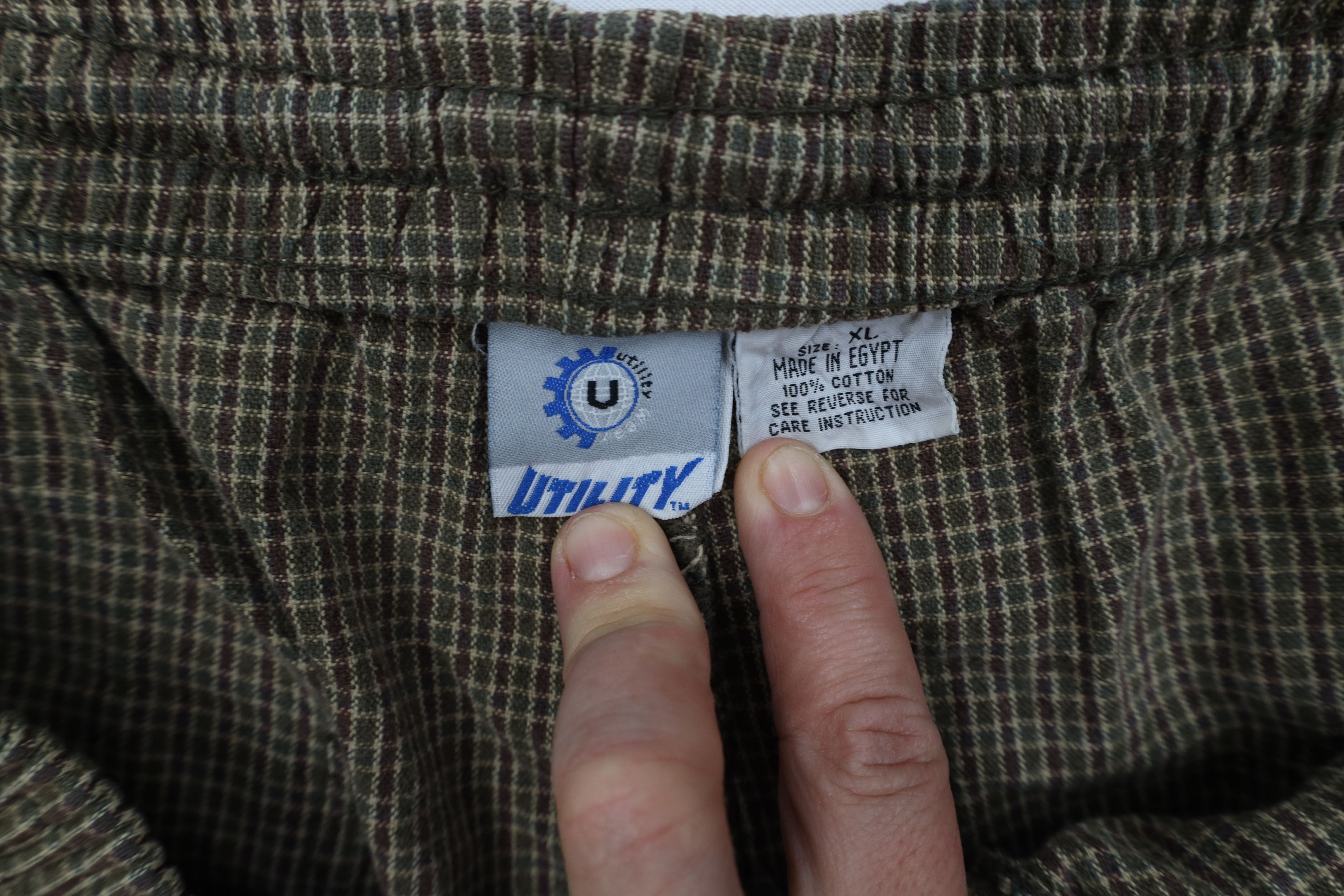 Vintage Vintage 90s Y2K Streetwear Knee Harem Shorts Plaid Cotton Size US 36 / EU 52 - 8 Thumbnail