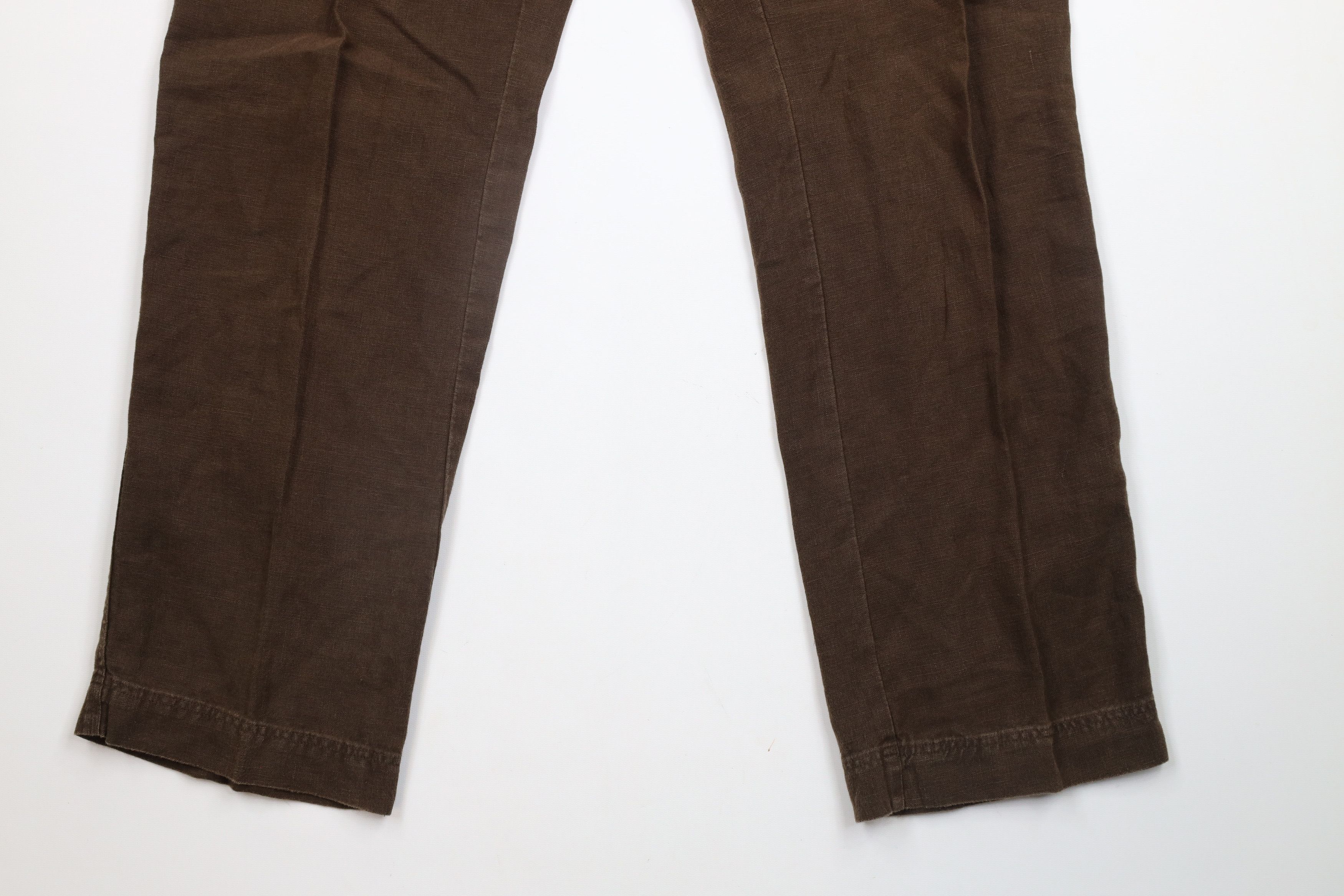 Vintage Vintage 90s Streetwear Linen Harem Beach Pants Brown Size US 34 / EU 50 - 4 Thumbnail