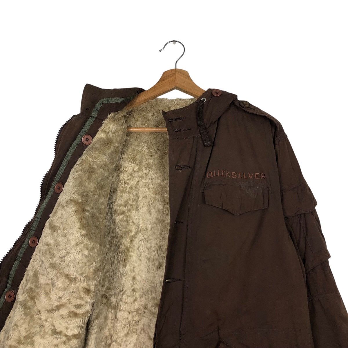 Japanese Brand × Quiksilver × Vintage 📌Vintage Chore Jacket Quicksilver Mink Blanket Bondage Size US M / EU 48-50 / 2 - 14 Thumbnail