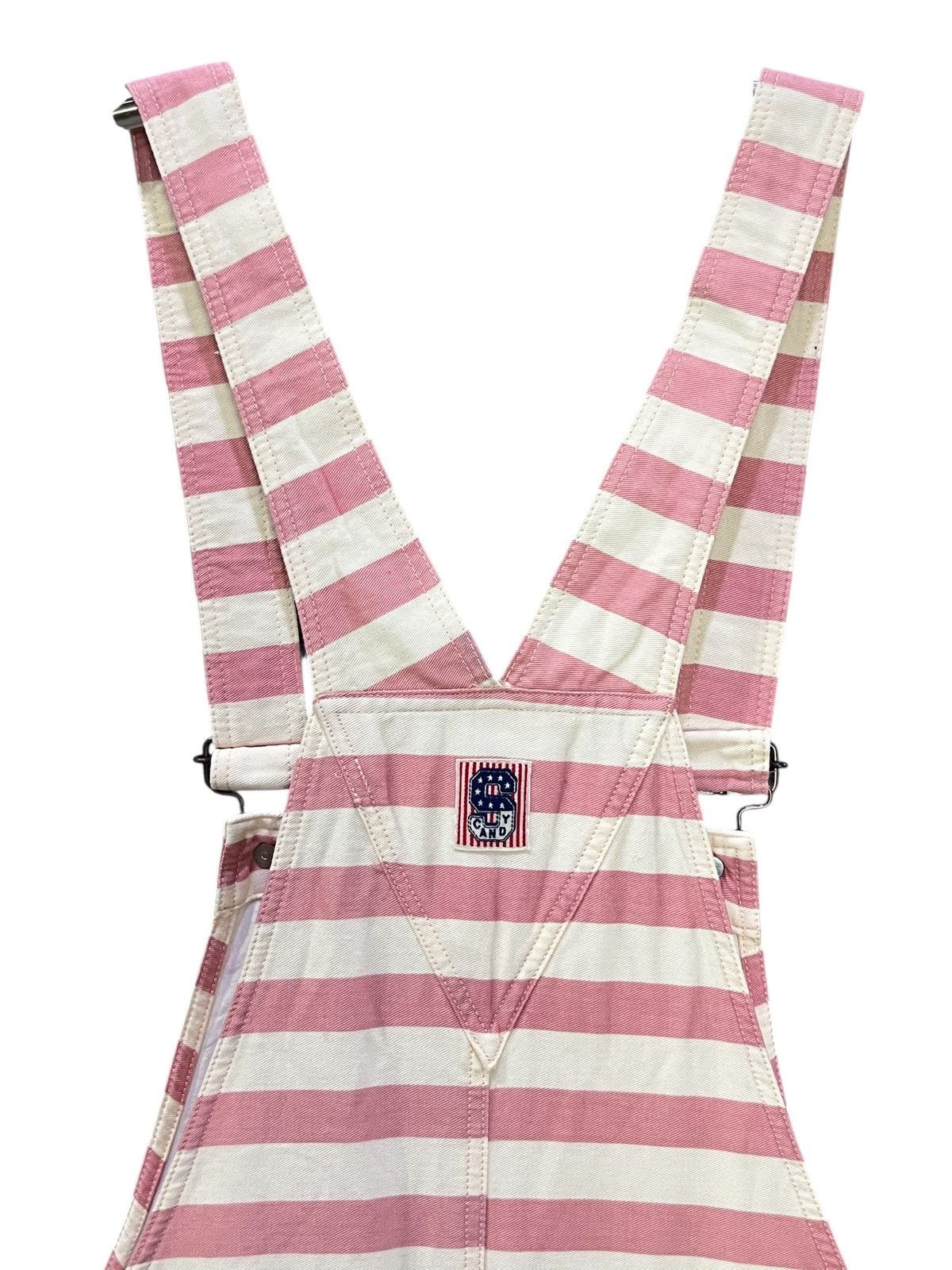 Ministry Of Supply Candy Stripper Pink Prisoners Stripe Overalls Japan Harajuku Size 30" / US 8 / IT 44 - 9 Thumbnail