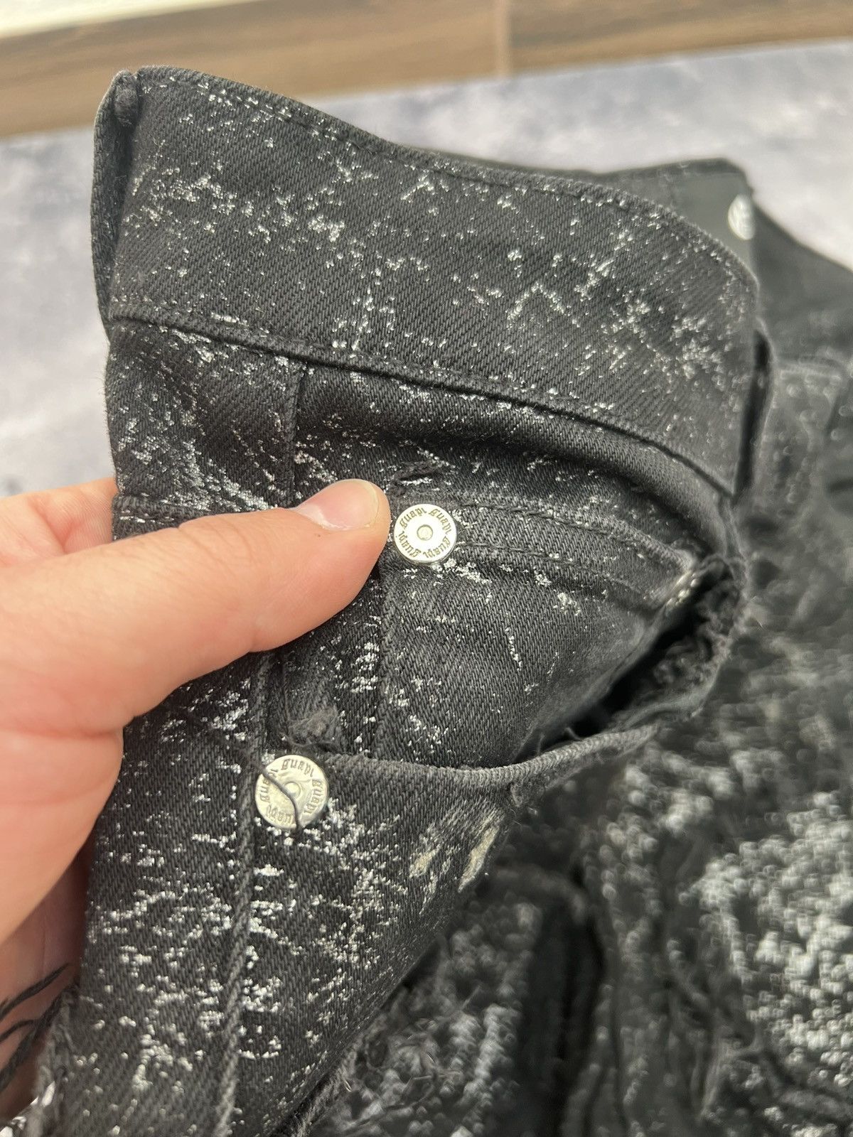 Japanese Brand RARE Archive Drip Cut Jeans / Underground Number Nine Style Size US 32 / EU 48 - 6 Thumbnail