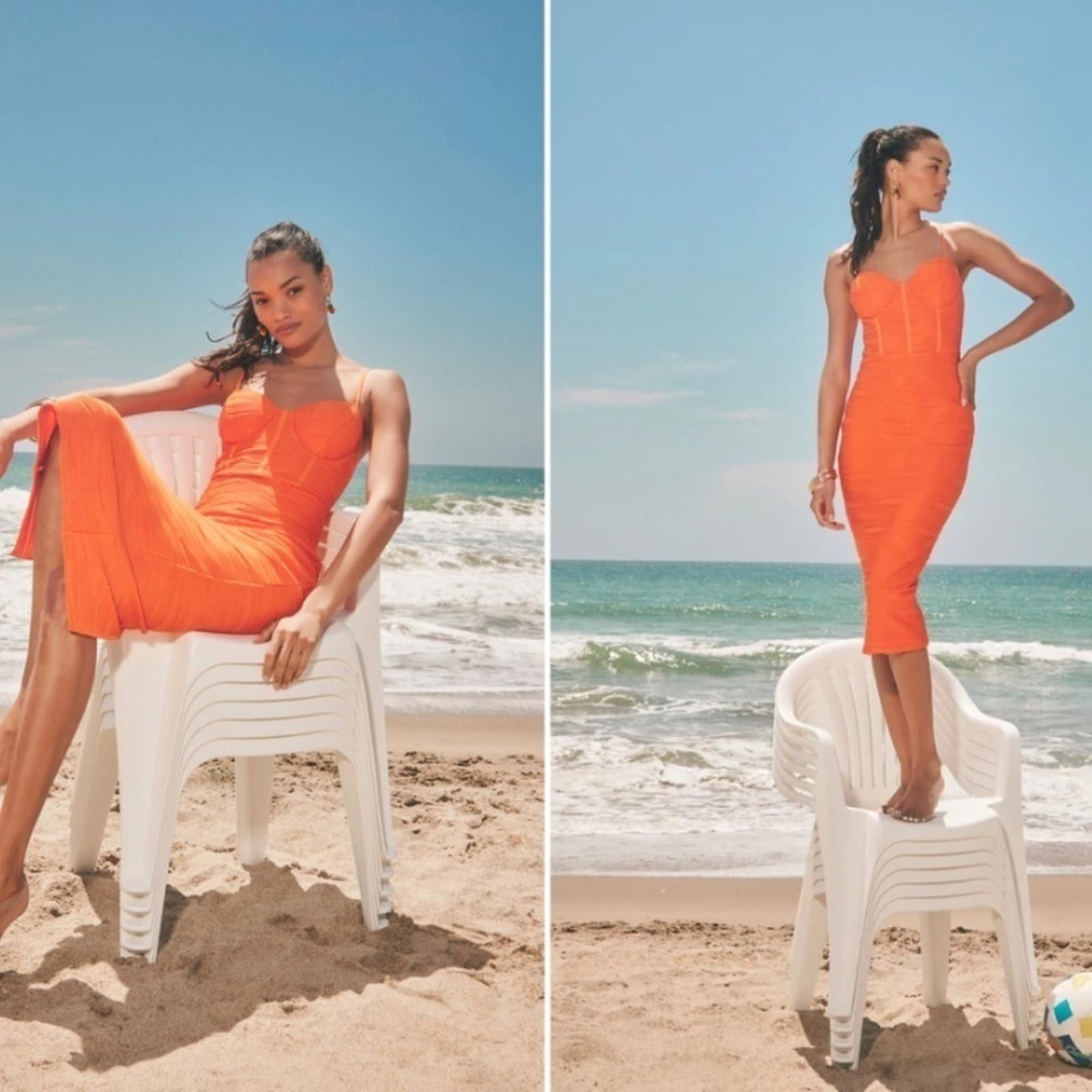 Lulus LULU's Wedding Sexy Date Night Cocktail Classy Bodycon Midi Size XS / US 0-2 / IT 36-38 - 4 Thumbnail