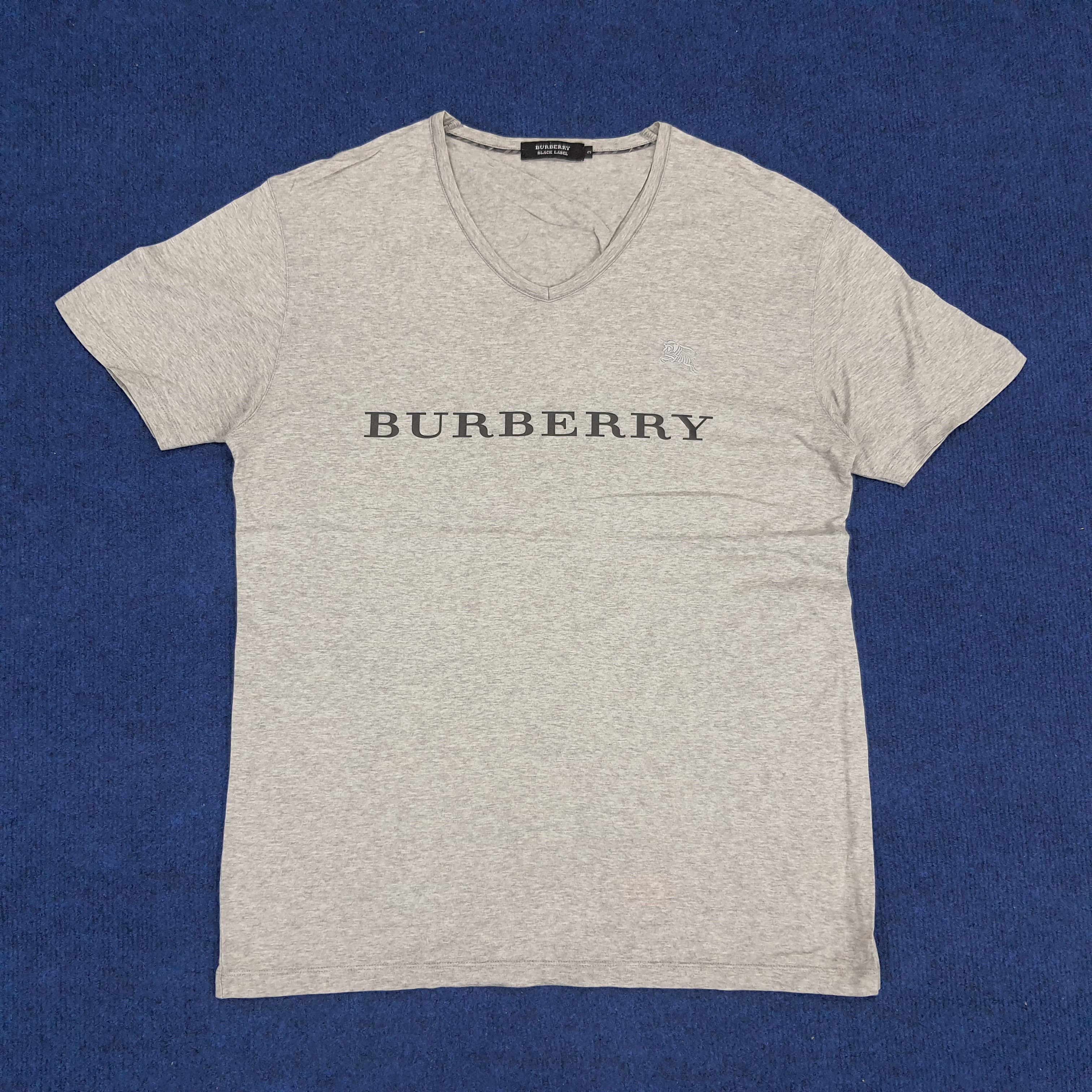 Vintage Vintage Burberry Black Label Spell Out V Neck T shirt Grailed