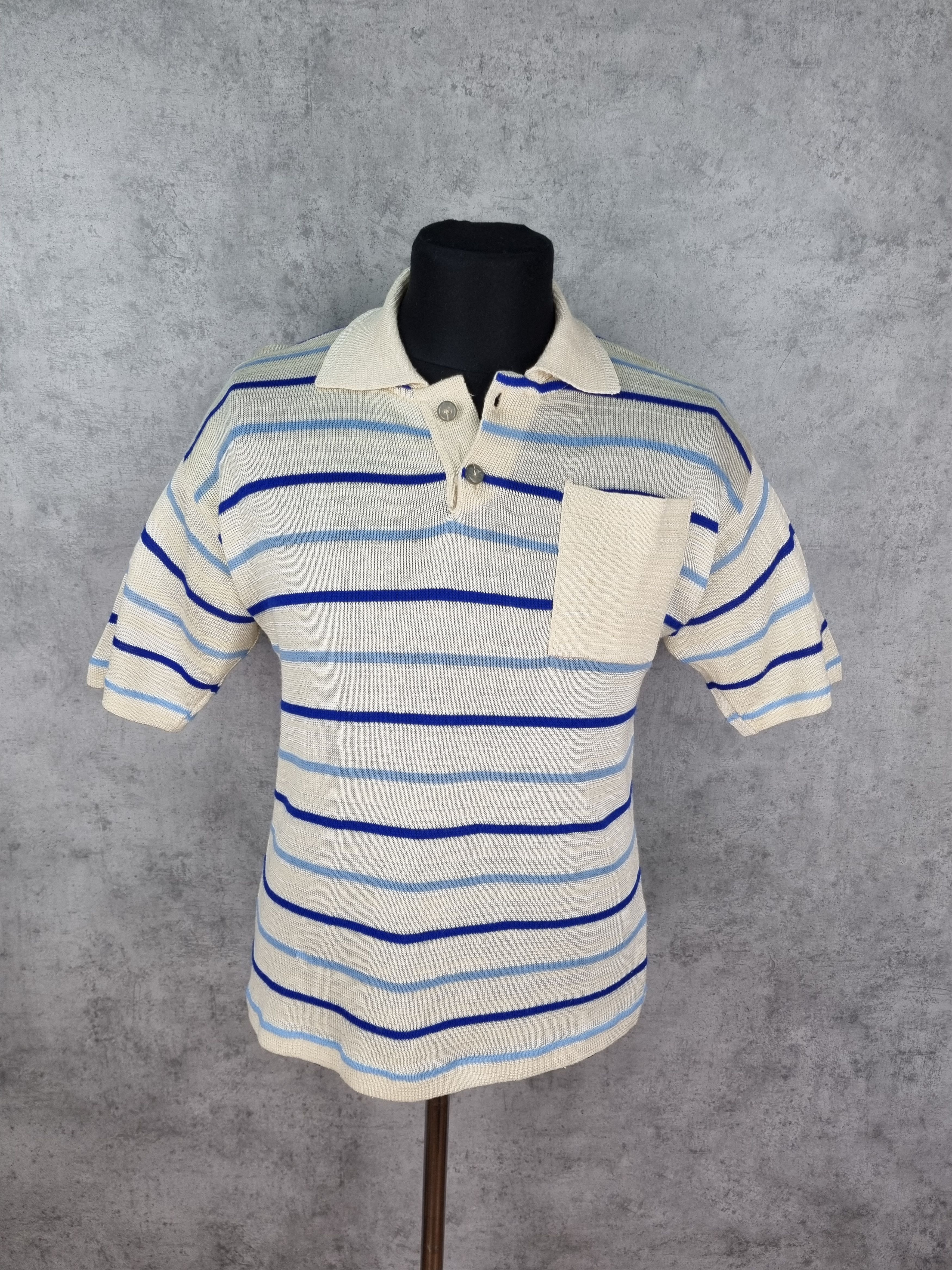 Vintage 90s Rare Knitted Vintage Polo Size US M / EU 48-50 / 2 - 11 Thumbnail