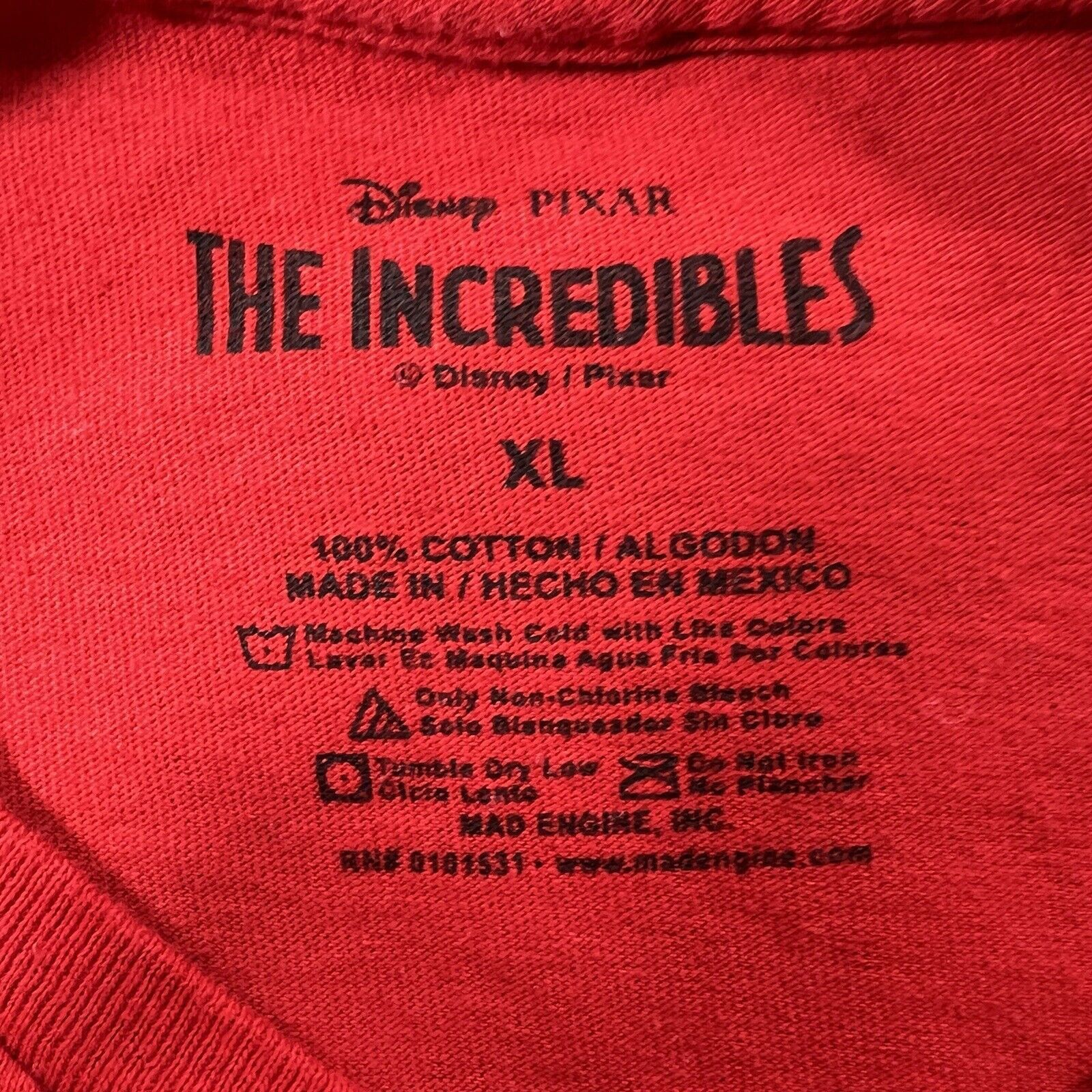 Disney Disney Pixar The Incredibles Logo Graphic T Shirt Size US XL / EU 56 / 4 - 3 Thumbnail