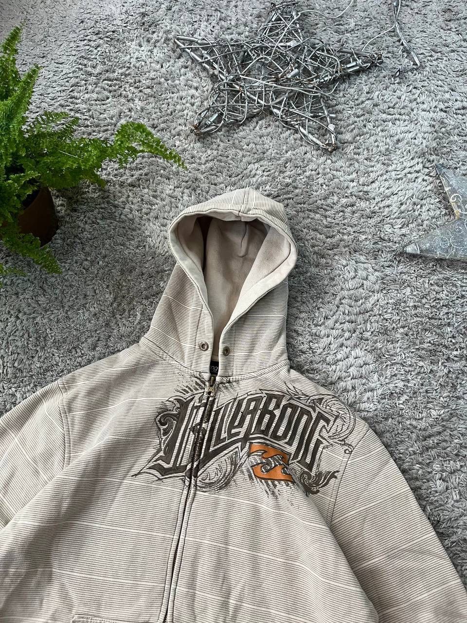 Billabong × Vintage 00s Billabong Zip-Hoodie Vintage Streetwear Big Logo Sk8 Y2k Size US S / EU 44-46 / 1 - 3 Thumbnail
