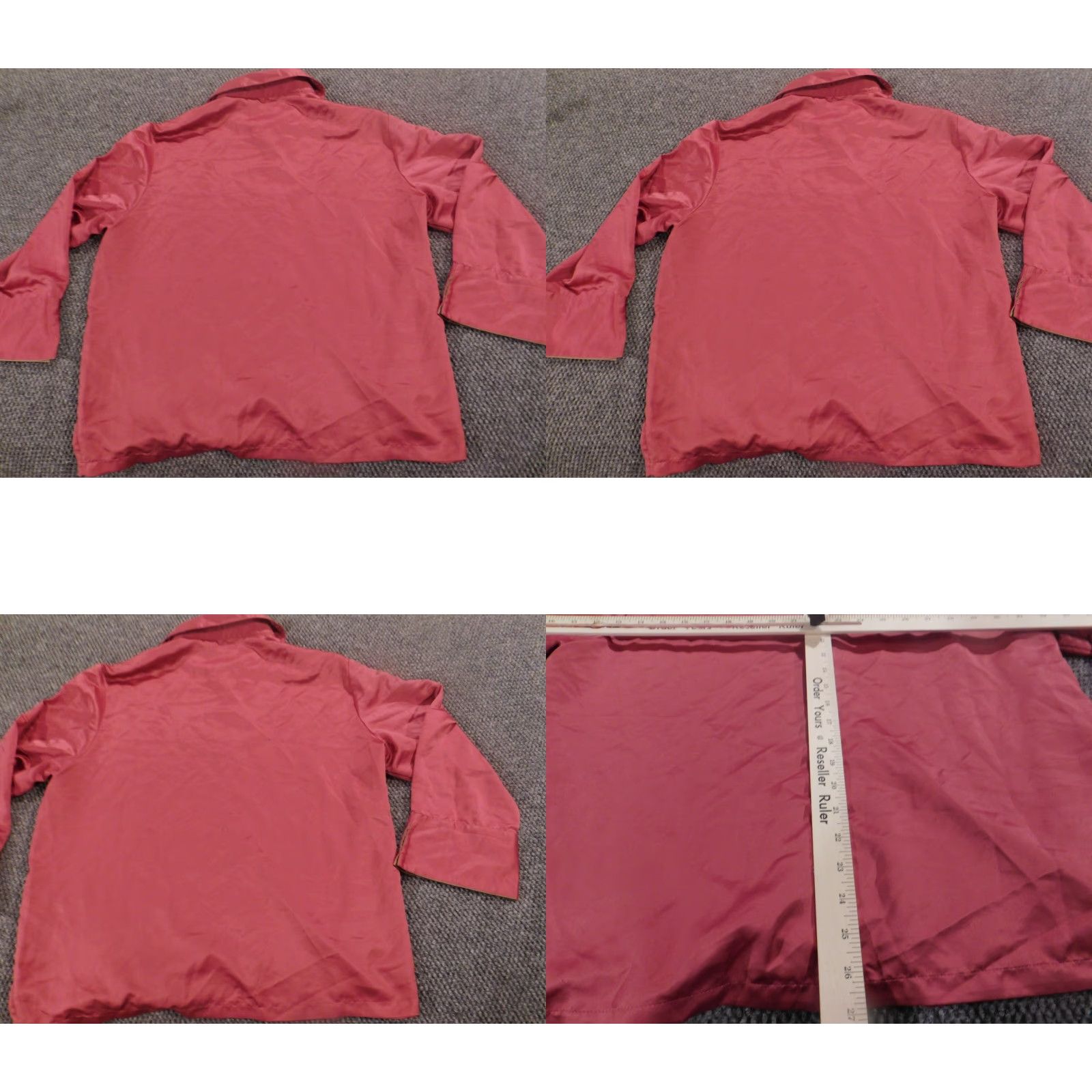 Pinko Valerie Stevens Blouse XL Pink Round Neck Long Sleeve Linen Lightweight Casual Women Size XL / US 12-14 / IT 48-50 - 8 Thumbnail