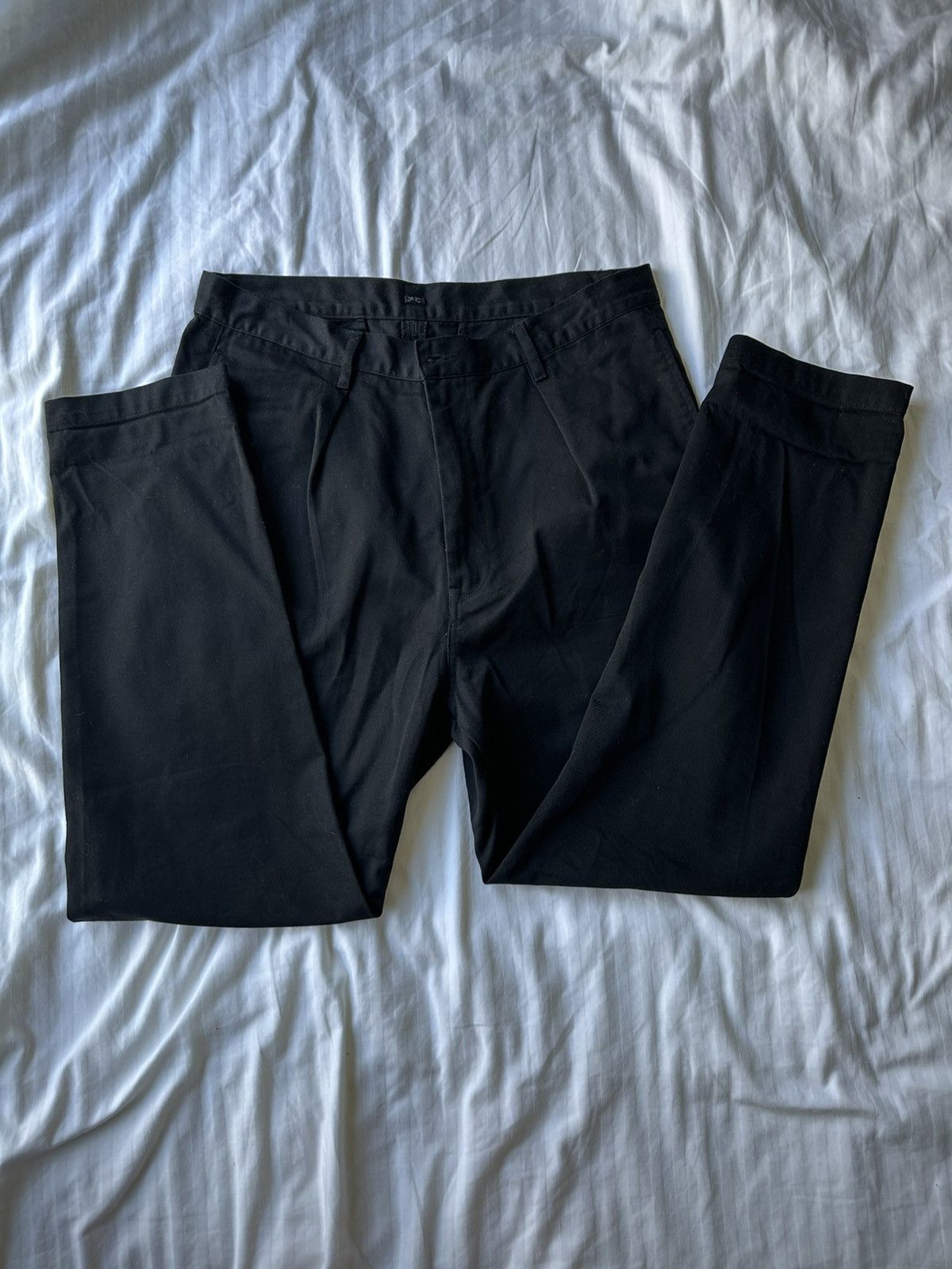 Japanese Brand Porter Classic Cotton Black Pants Size US 36 / EU 52 - 1 Thumbnail