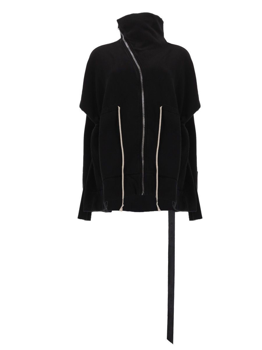 Rick Owens Drkshdw RICK OWENS DRKSHDW "MOUNTAIN SAIL" SWEATSHIRT - BLACK Size XS / US 0-2 / IT 36-38 - 1 Thumbnail