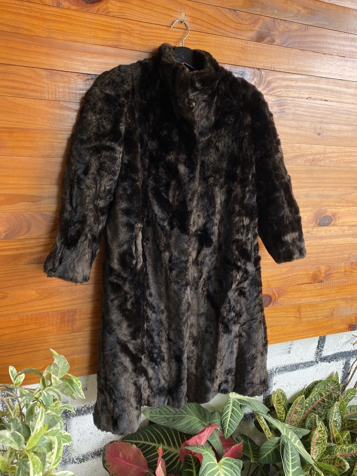 Vintage Vintage Jean Louis de Paris Faux Fur Long Coat Black Size M / US 6-8 / IT 42-44 - 4 Thumbnail