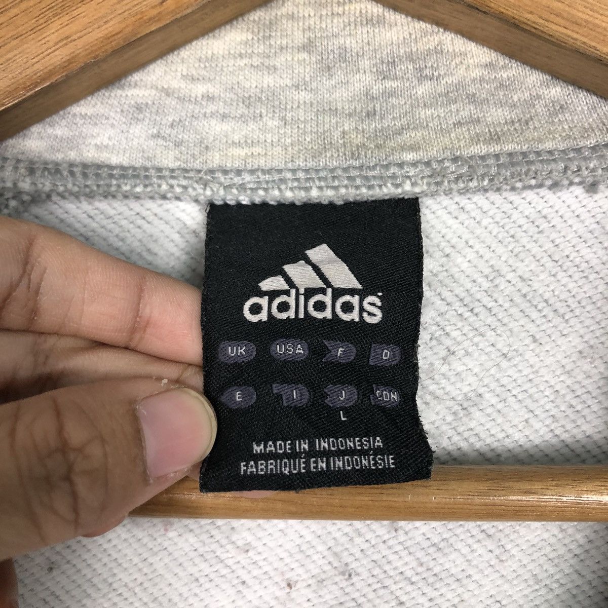 Adidas 📌Vintage Zipper Jacket Adidas Big Logo Size US L / EU 52-54 / 3 - 20 Thumbnail