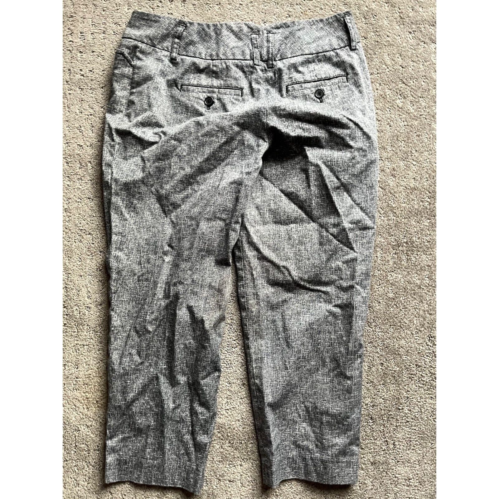 Express Express Design Studio Womens Pants Capri Gray Size 2 Juniors Cropped Capris Womens Size 2 Gray Express Design Studio Size 26" / US 2 / IT 38 - 3 Thumbnail