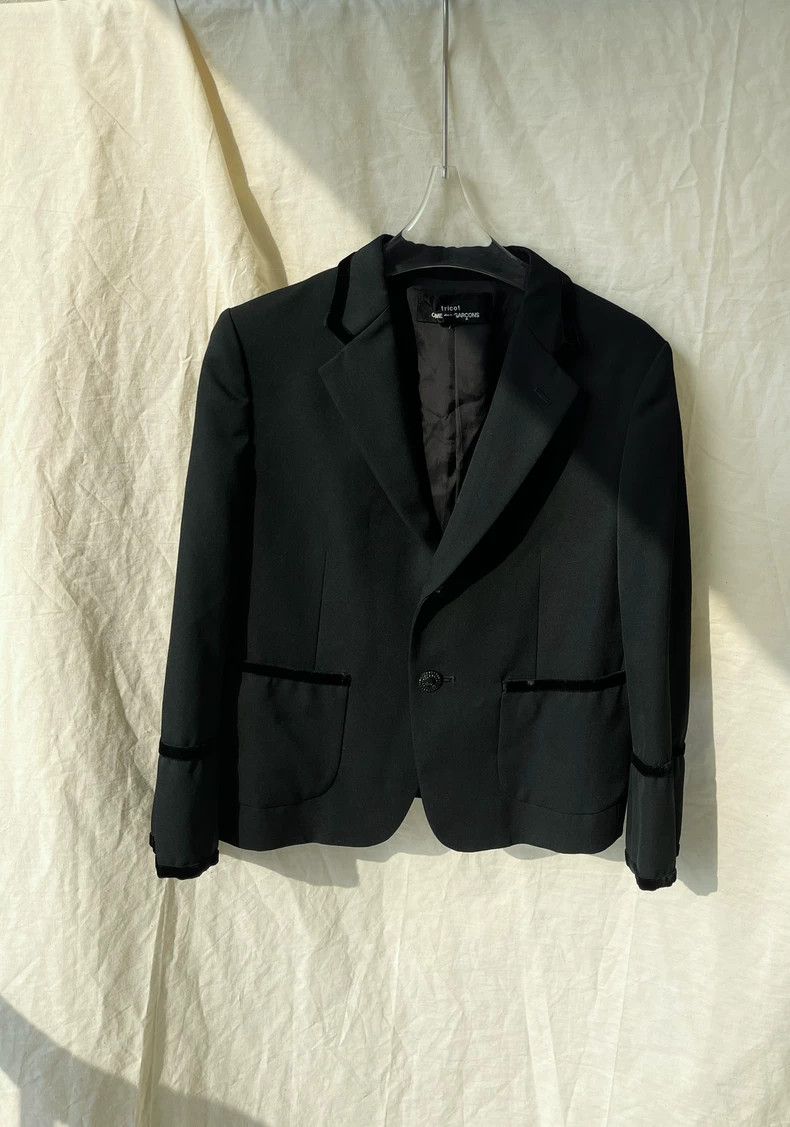 Comme des Garcons Comme Des Garcons Velvet Trim Suit Jacket Top Coat Size M / US 6-8 / IT 42-44 - 2 Thumbnail