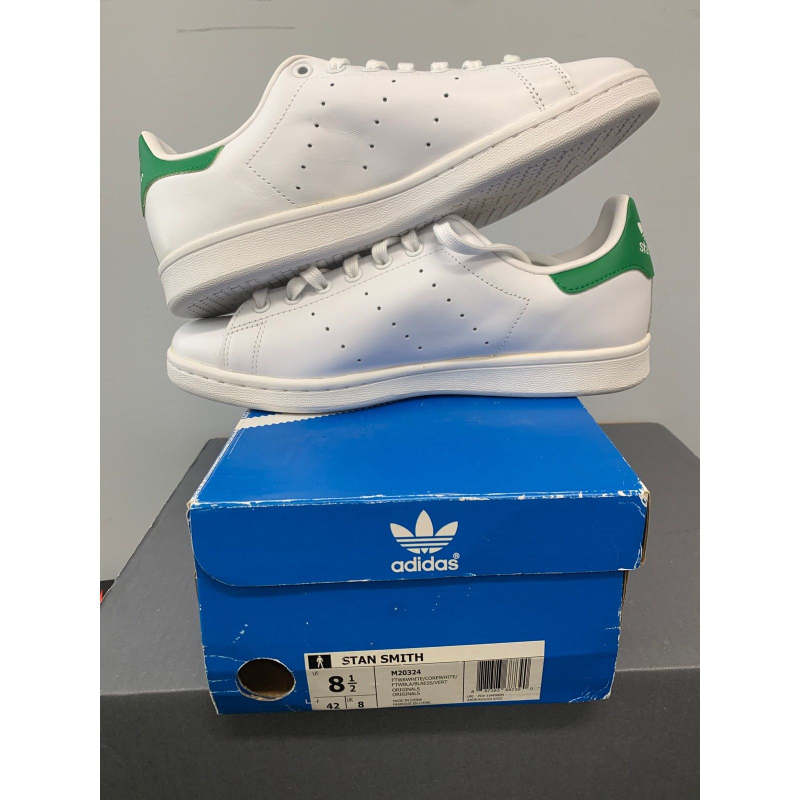 Adidas adidas Stan Smith White Green OG Size 8.5 NEW SHIPS NOW Size US 8.5 / EU 41-42 - 6 Thumbnail