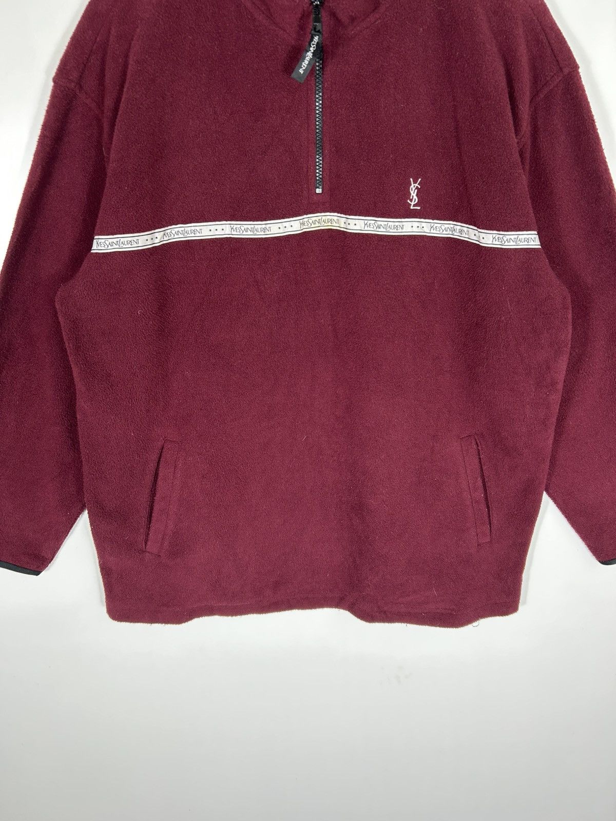 Yves Saint Laurent Vintage Yves Saint Laurent YSL Fleece Half-Zip Pullover Size US M / EU 48-50 / 2 - 5 Thumbnail