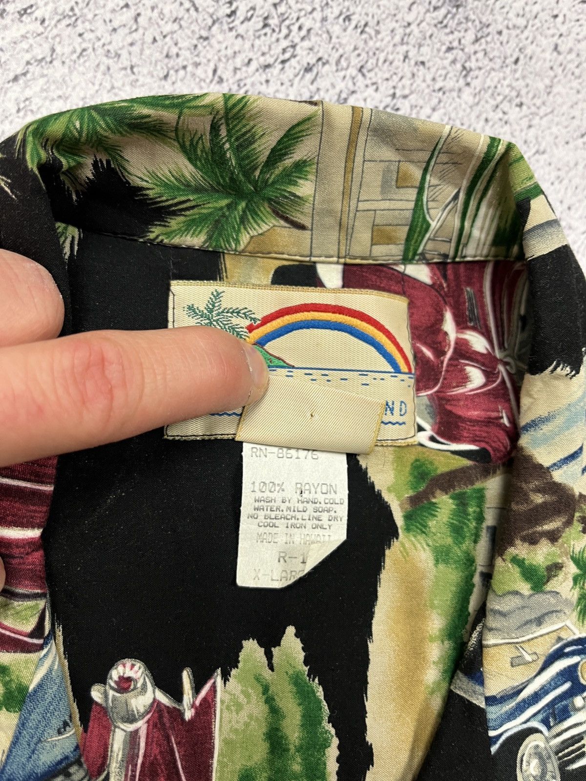 Paradise Found × Vintage Vintage Found Paradise Rayon General Motors Hawaiian Shirt Size US XL / EU 56 / 4 - 11 Thumbnail