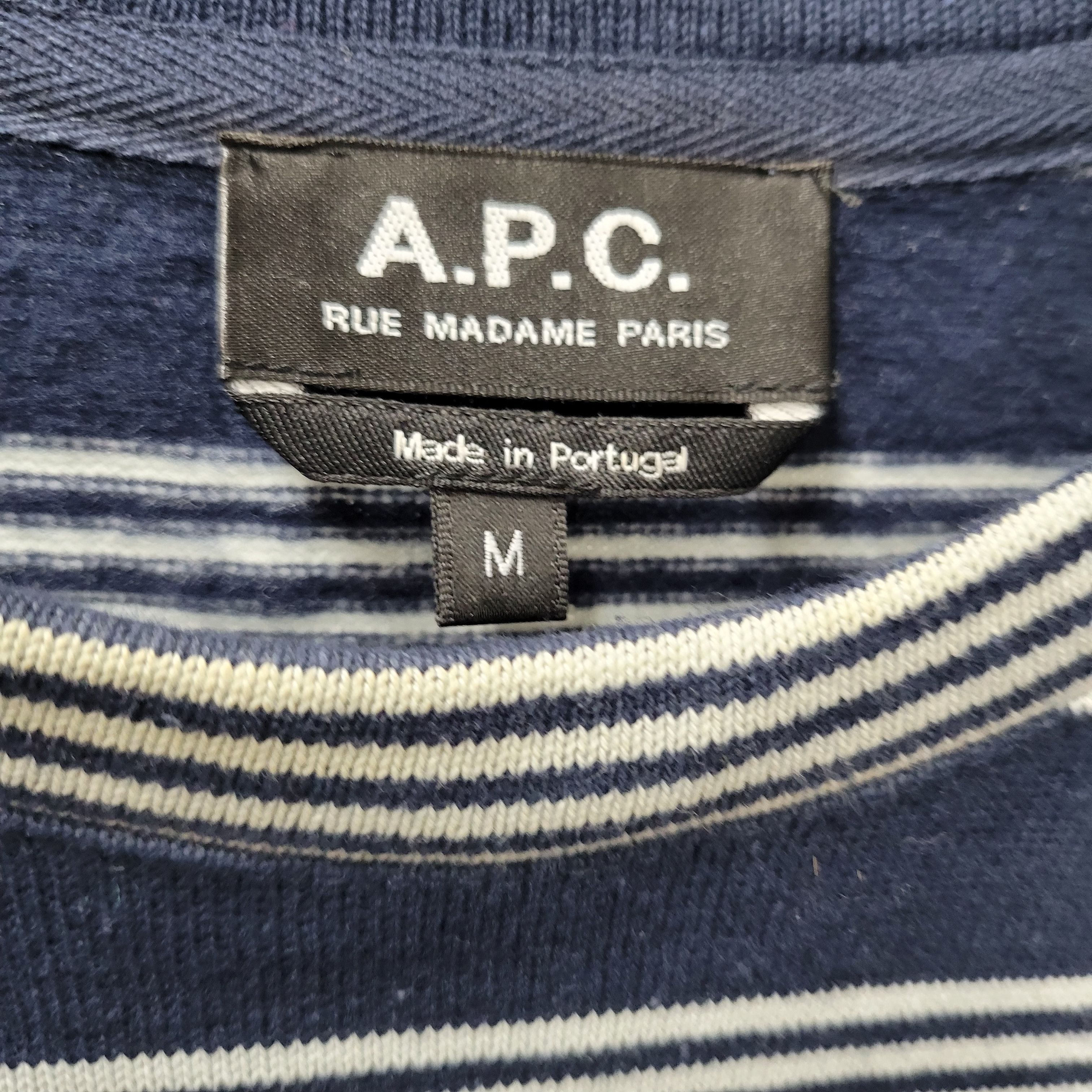 A.P.C. A.P.C. Men's Striped Crewneck Pullover Shirt Size Size US M / EU 48-50 / 2 - 6 Thumbnail