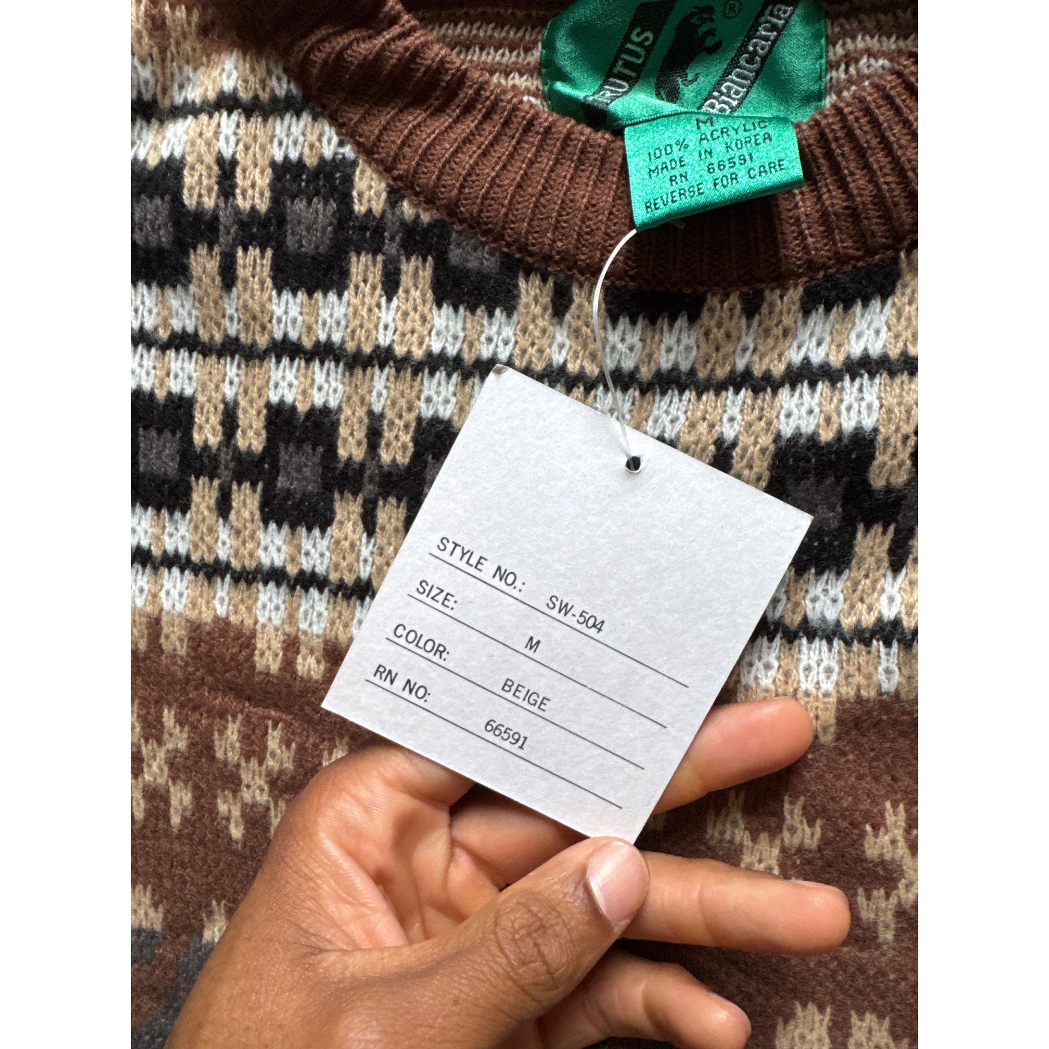 Other Vintage Titus Biancarra Brown Sweater Size US M / EU 48-50 / 2 - 4 Thumbnail